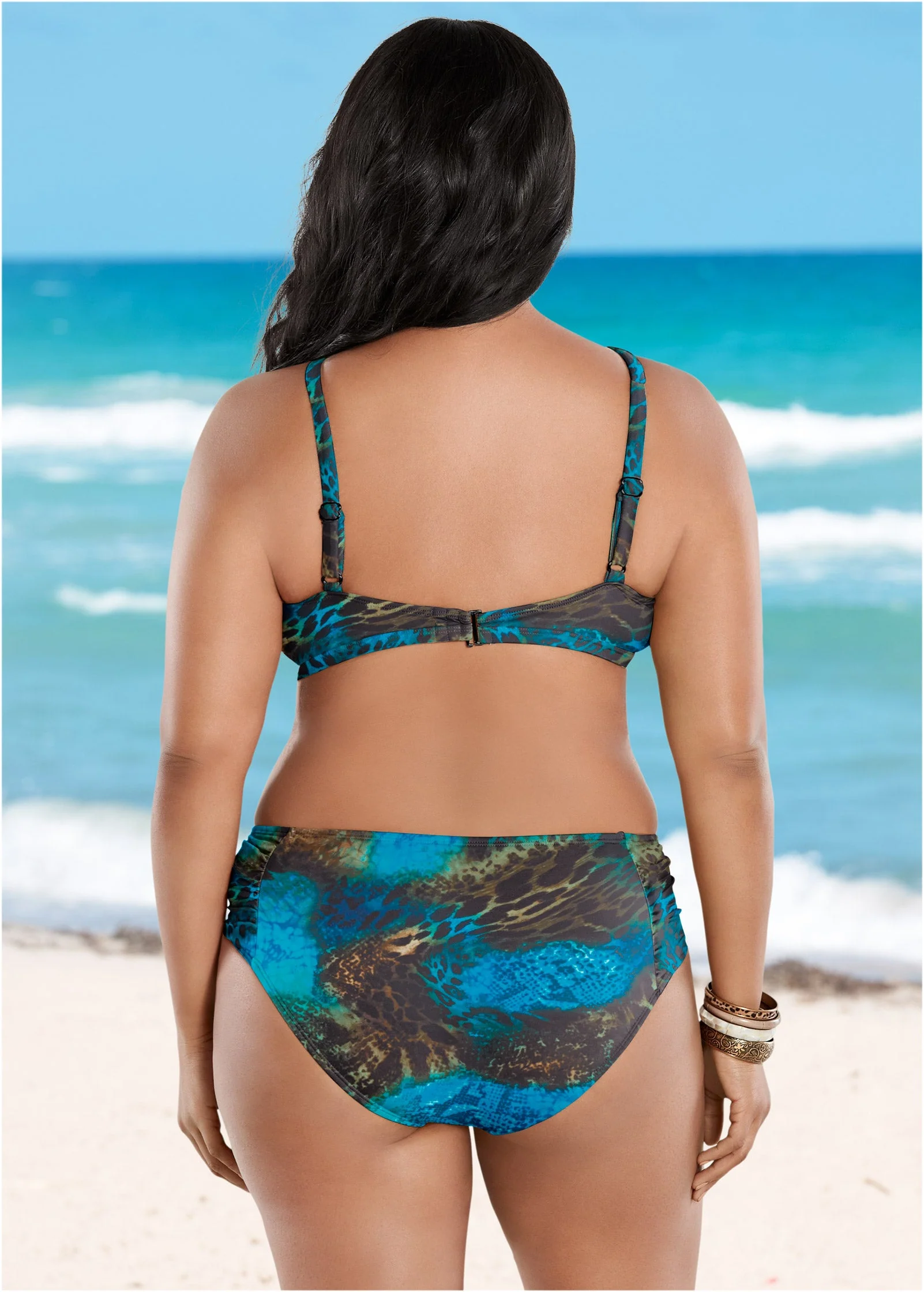 Keyhole High Neck Top - Mystique - Image 2