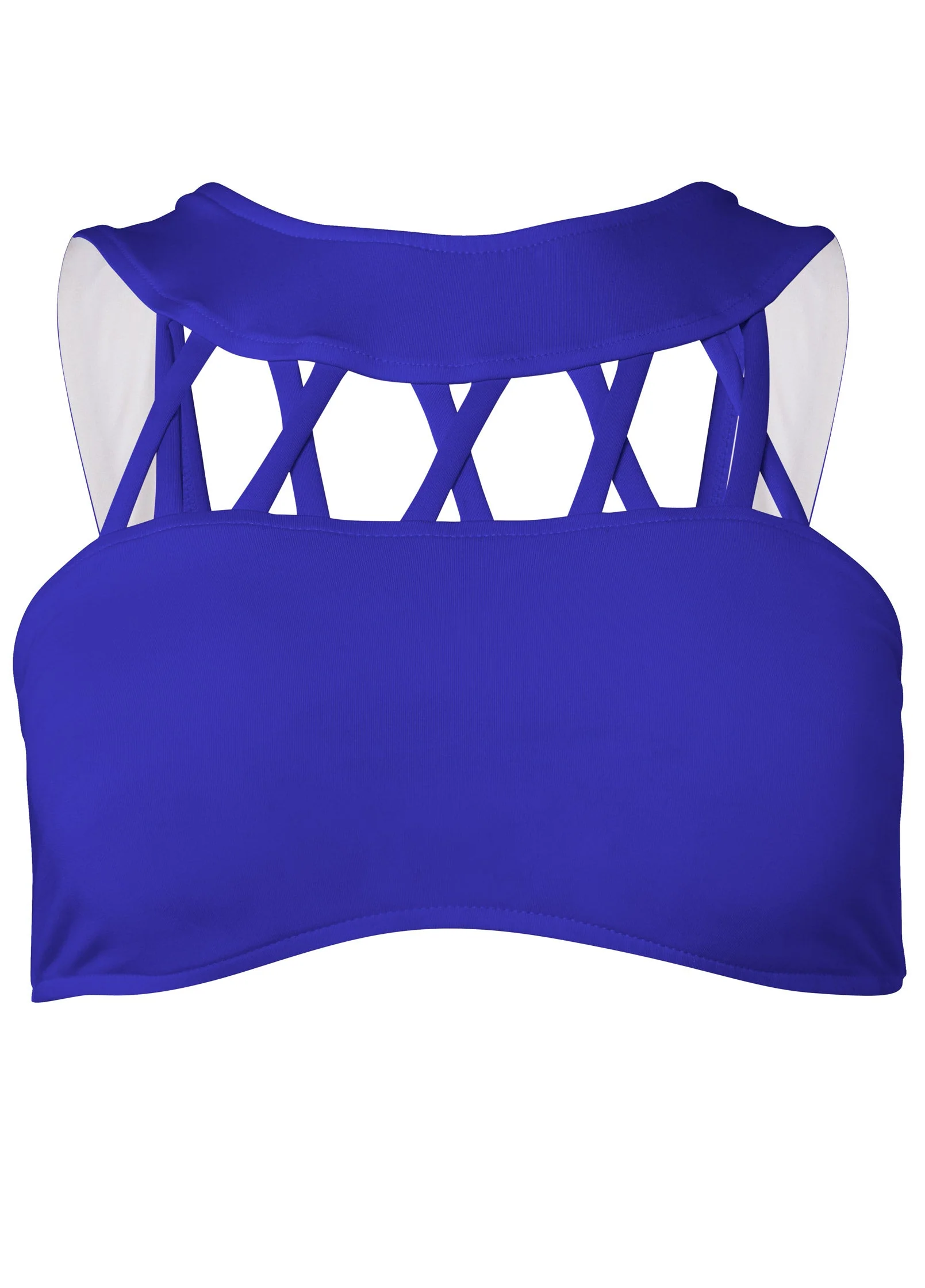 Crisscross Bikini Top - Cobalt Blue - Image 3