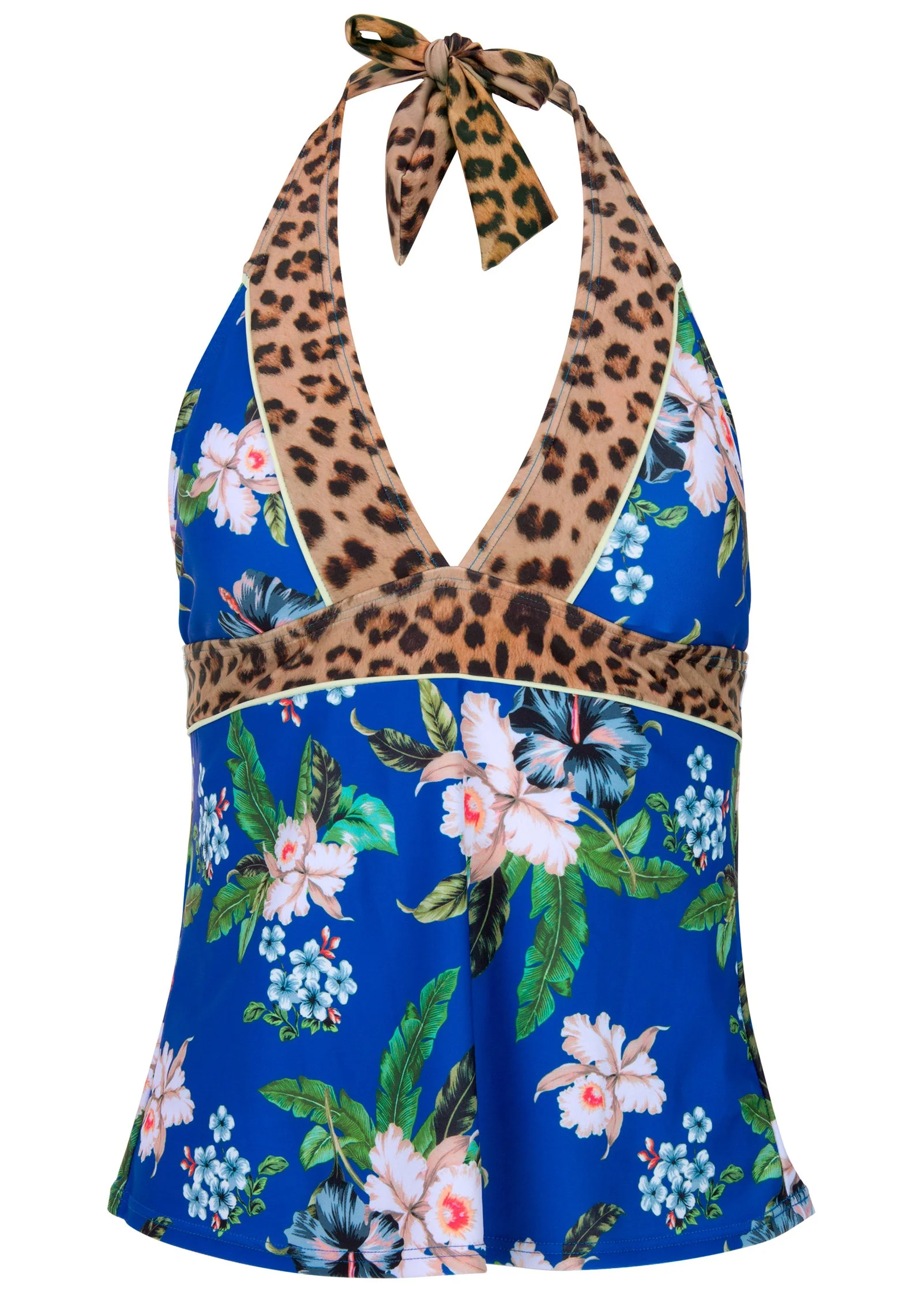 Athens Halter Tankini - Ocean Floral - Image 3