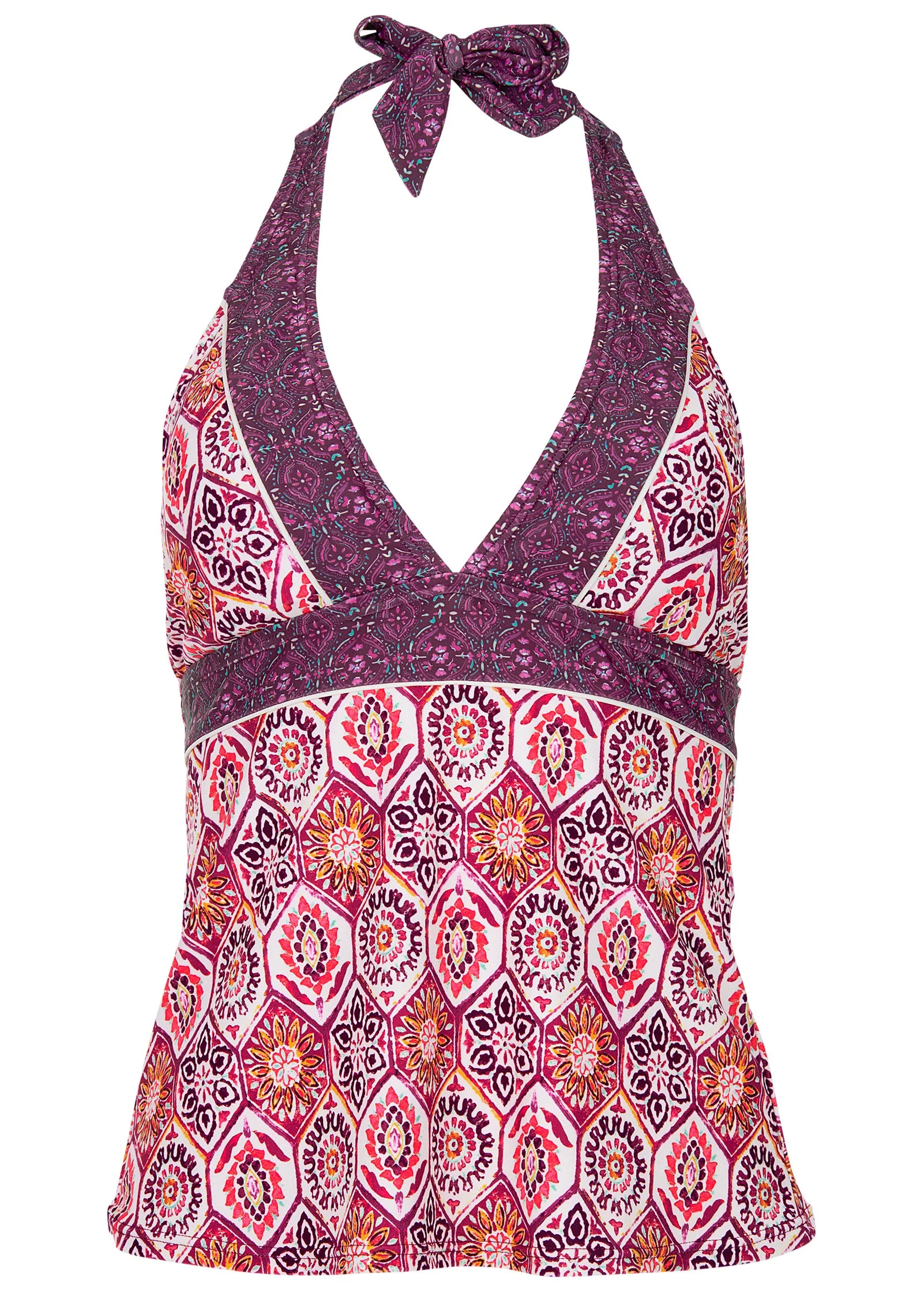 Athens Halter Tankini - Royal Mosaic - Image 3