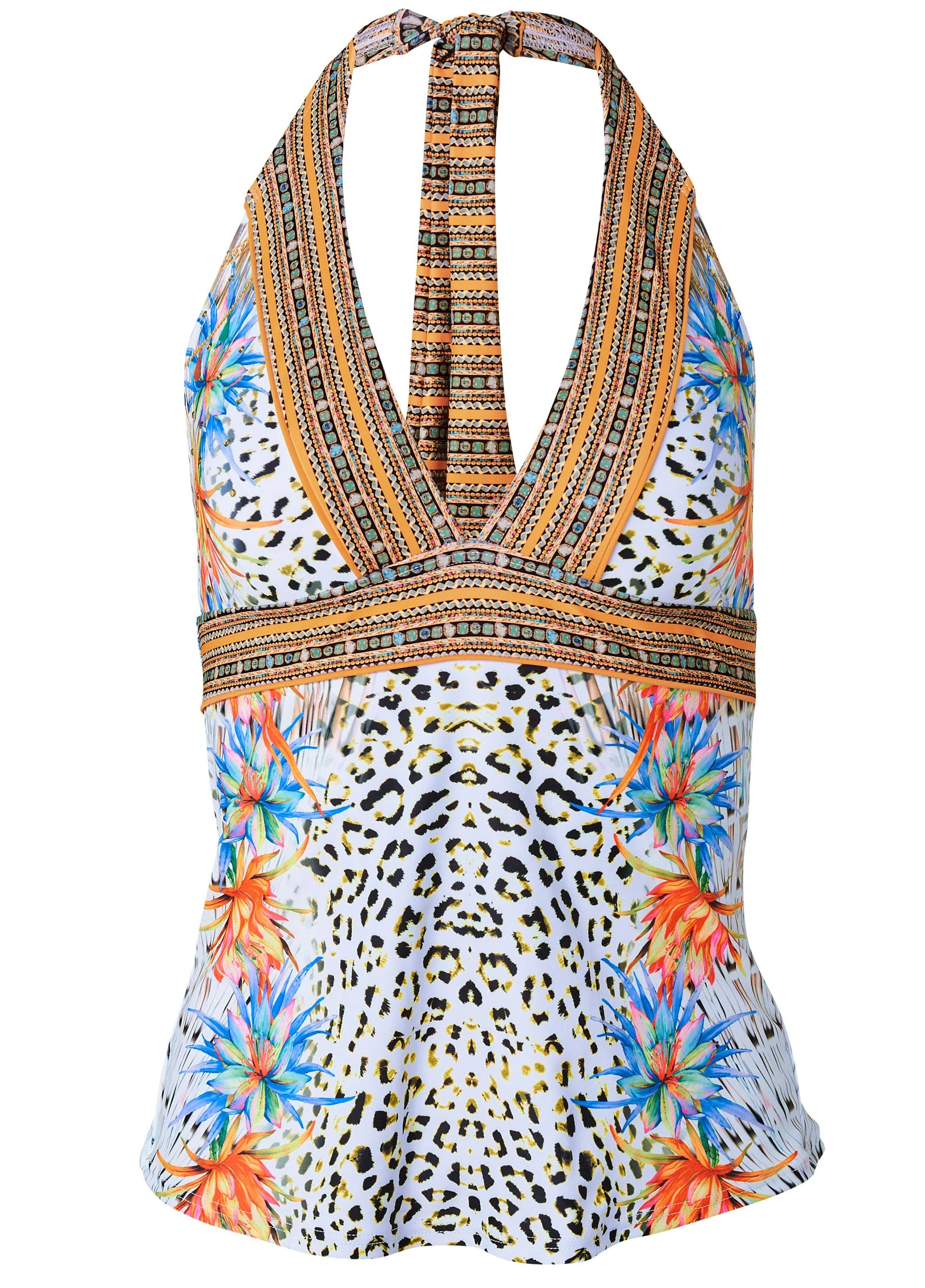 Athens Halter Tankini - Wilde Cat - Image 3