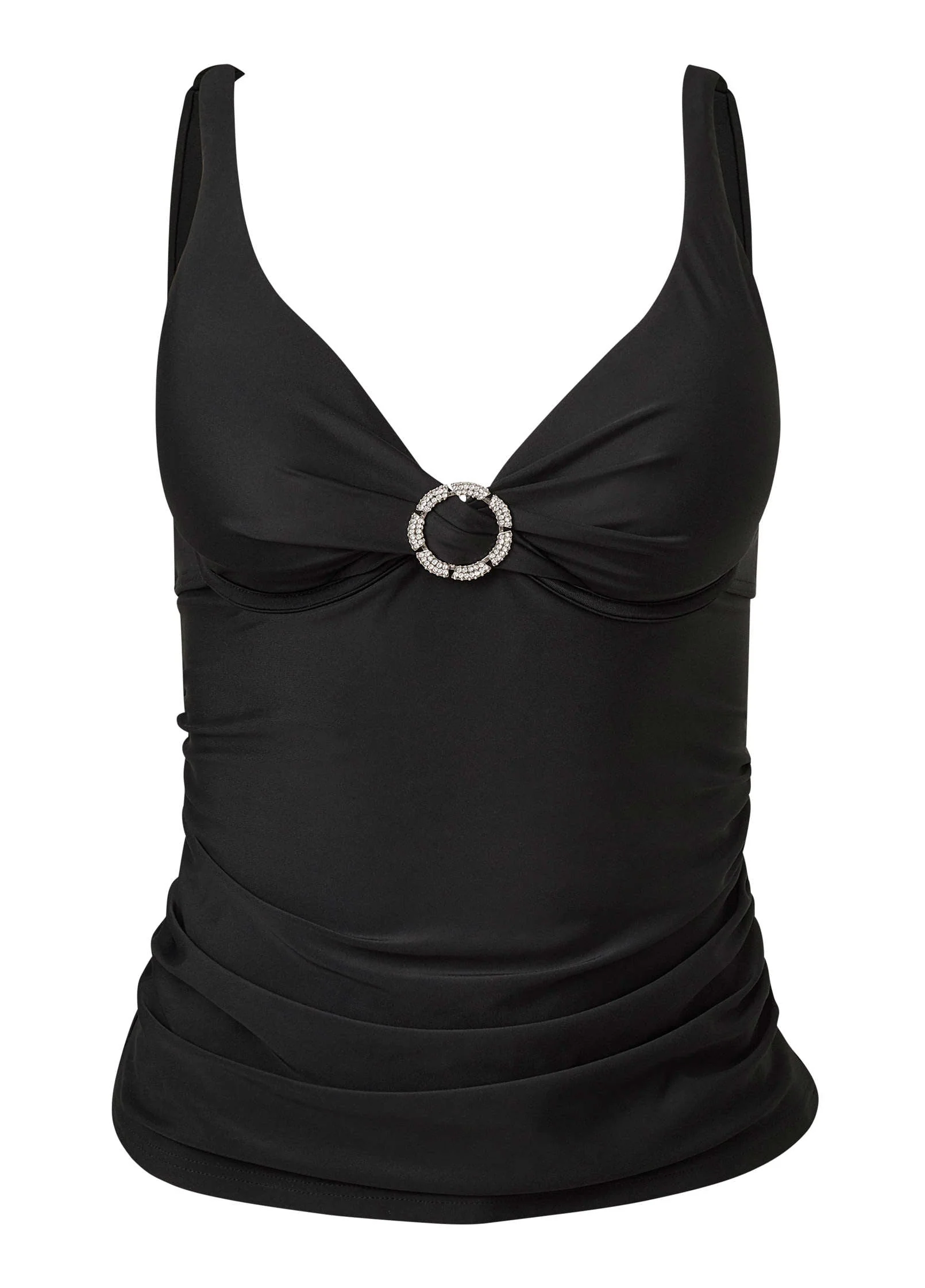 Bling Ring Tankini Top - Black Beauty - Image 3