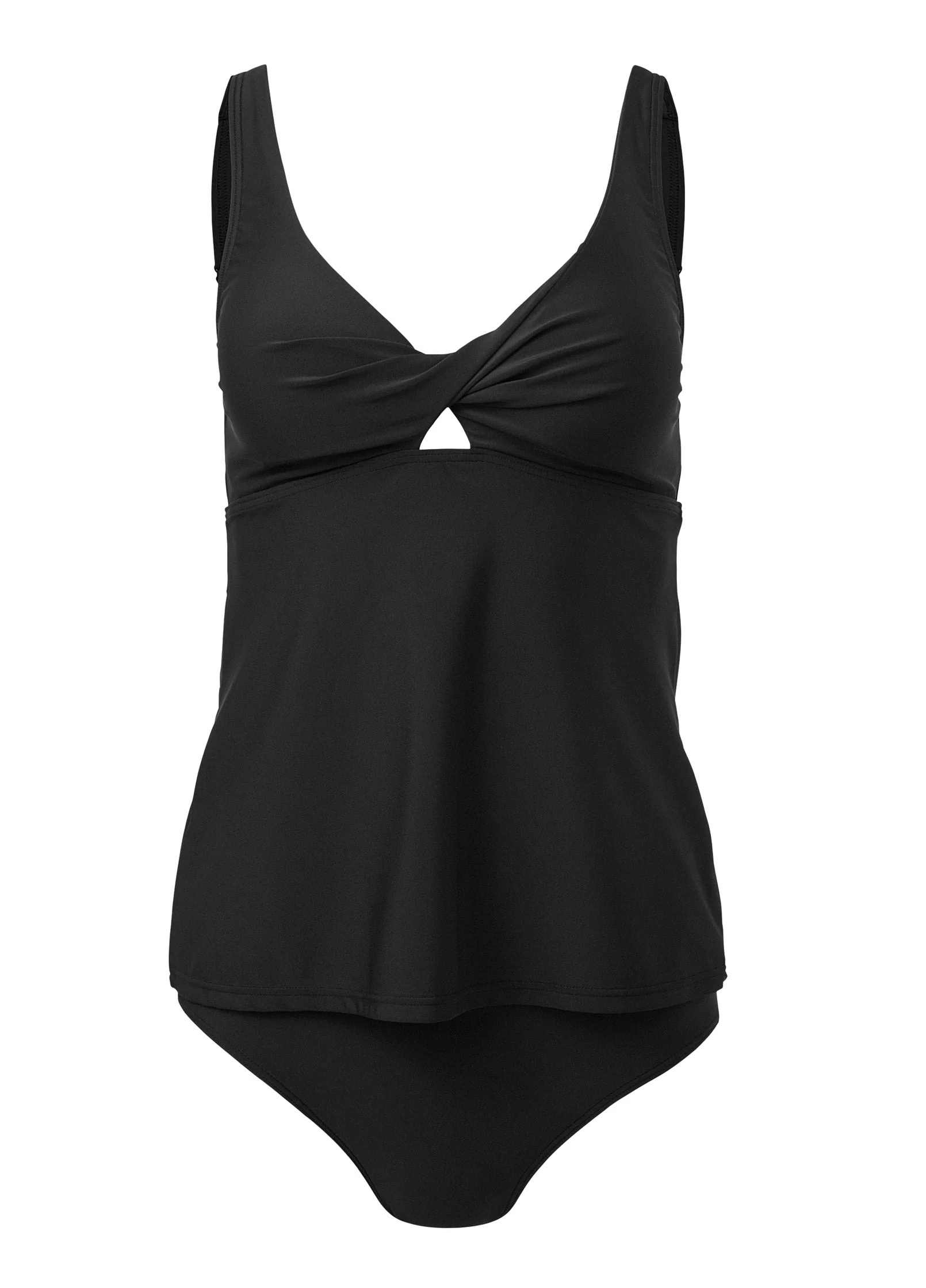 Twist Tankini Set - Black Beauty - Image 3
