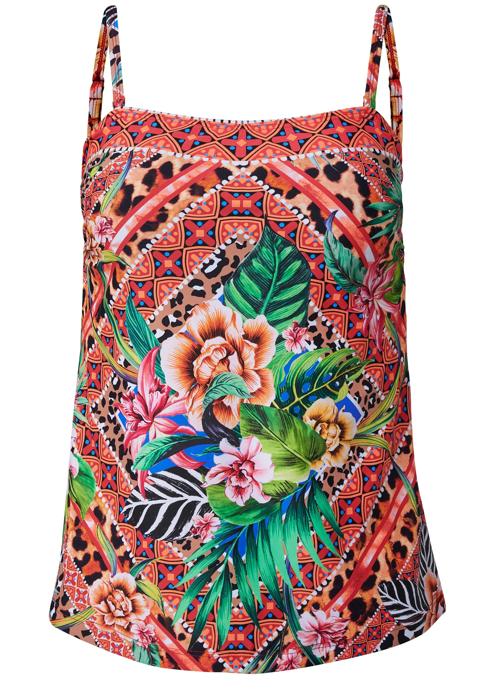 Bandeau Tankini Set - Tropical Nature - Image 3