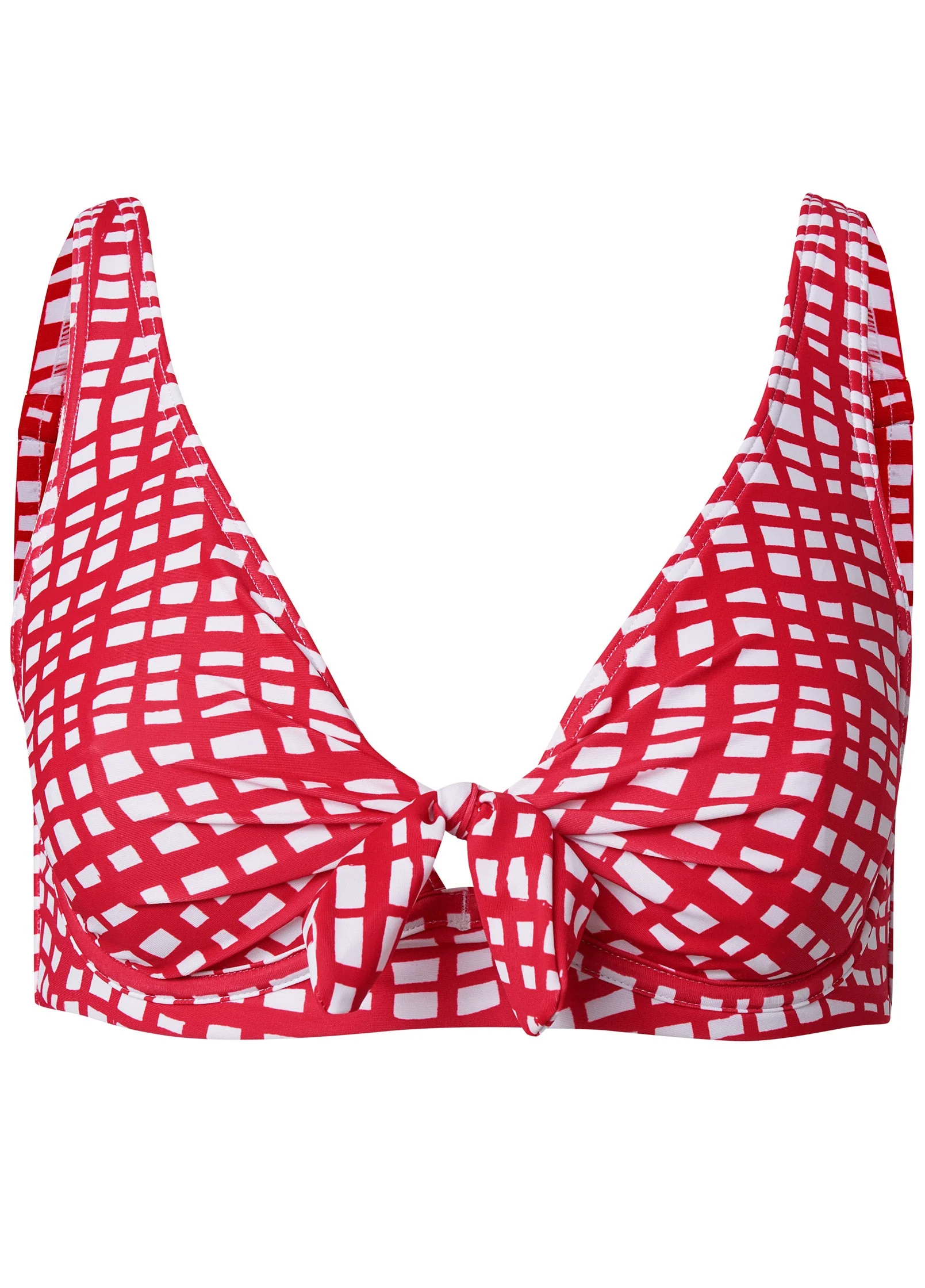Underwire Retro Bikini Top - Checker Me - Image 3