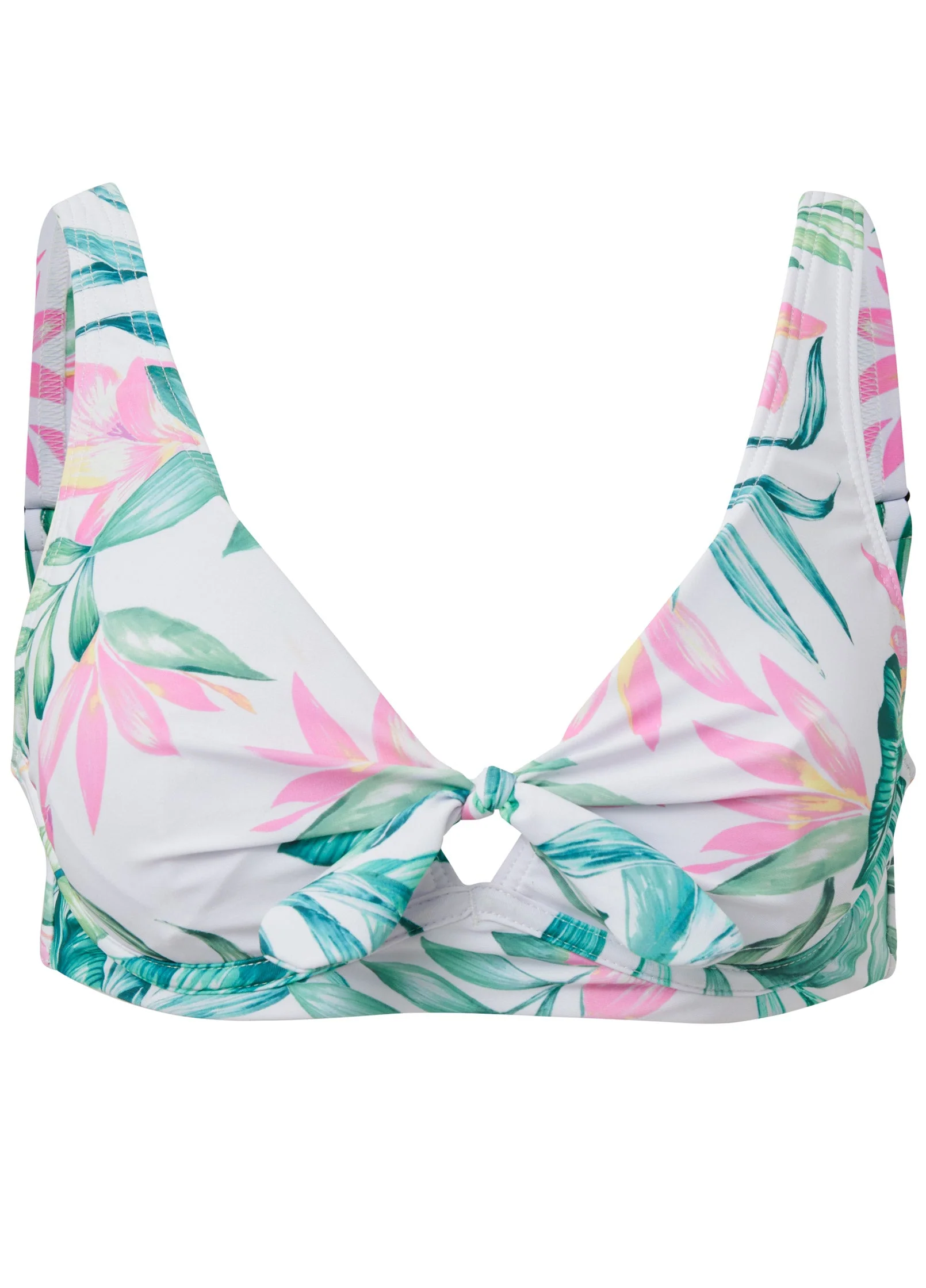 Underwire Retro Bikini Top - Tropical Garden - Image 3