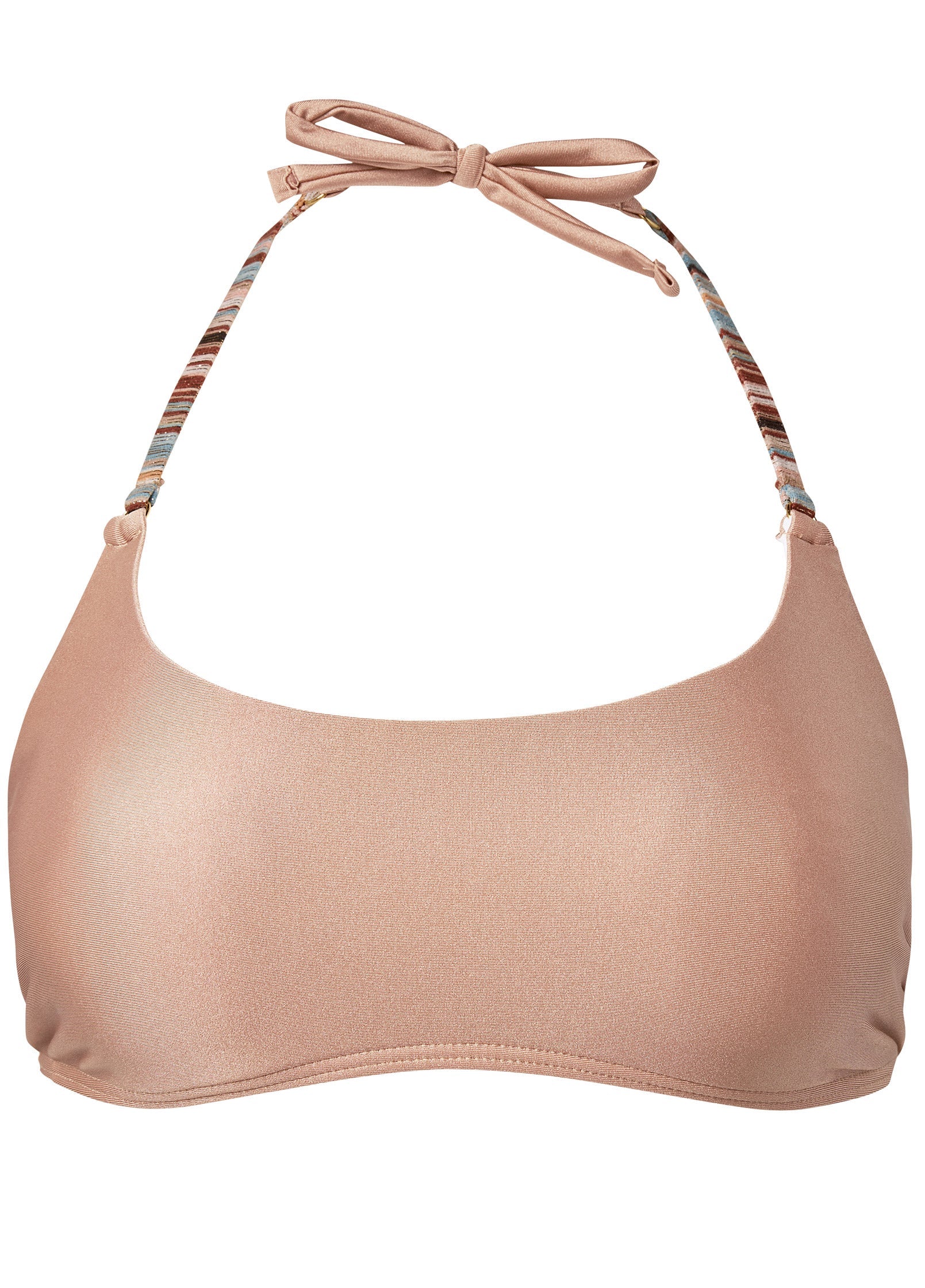 Shiny Trim Scoop Top - Shiny Macchiato - Image 3