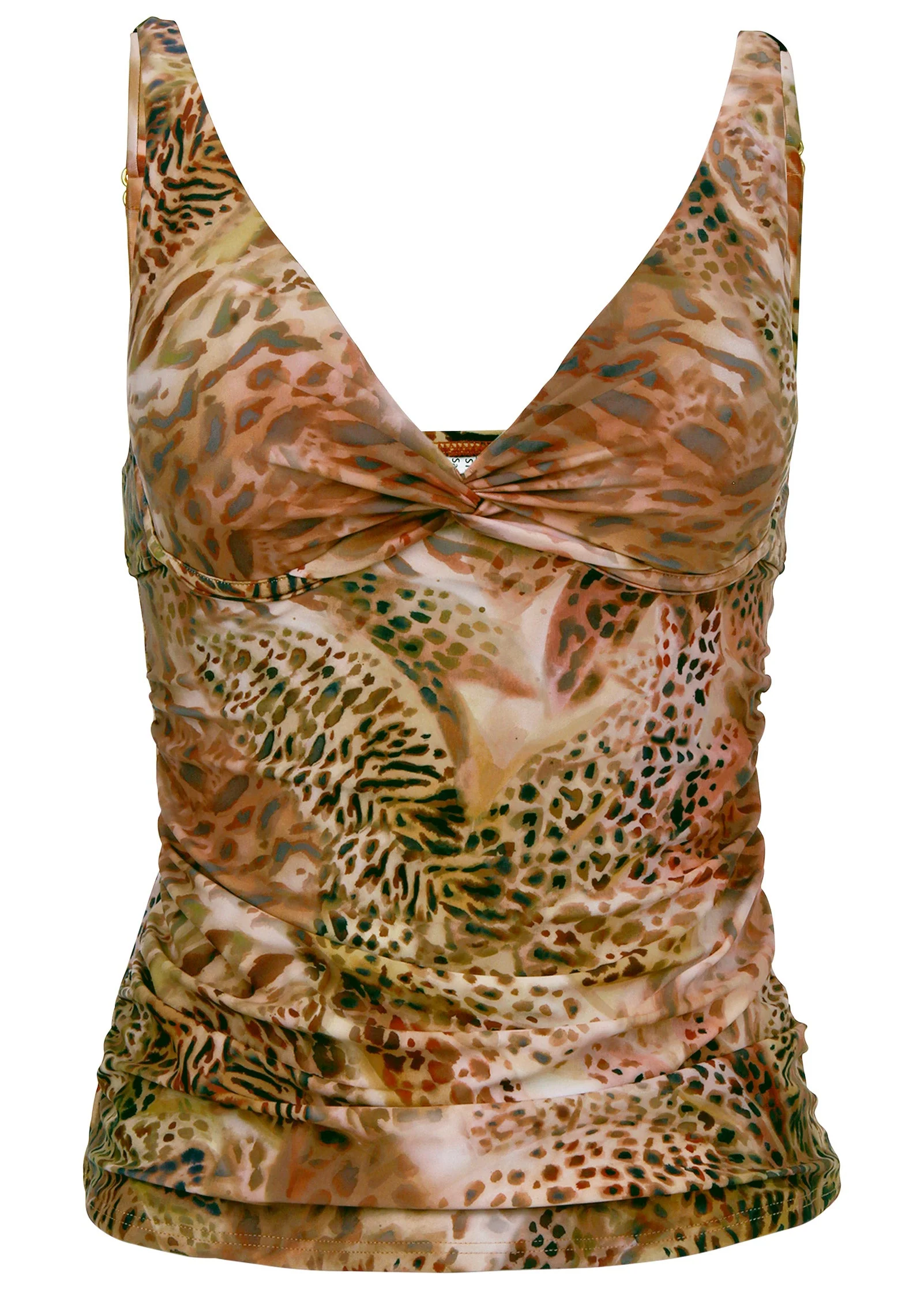 Paros Underwire Tankini - Leopard Lillies Small - Image 3