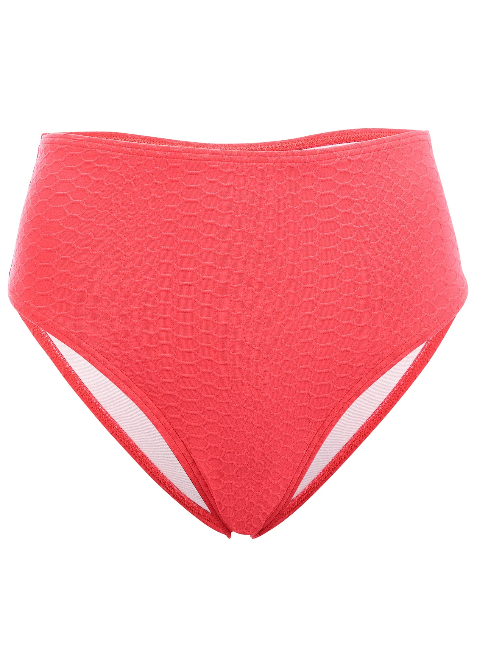 High-Waist Bikini Bottom - Ocean Coral - Image 4