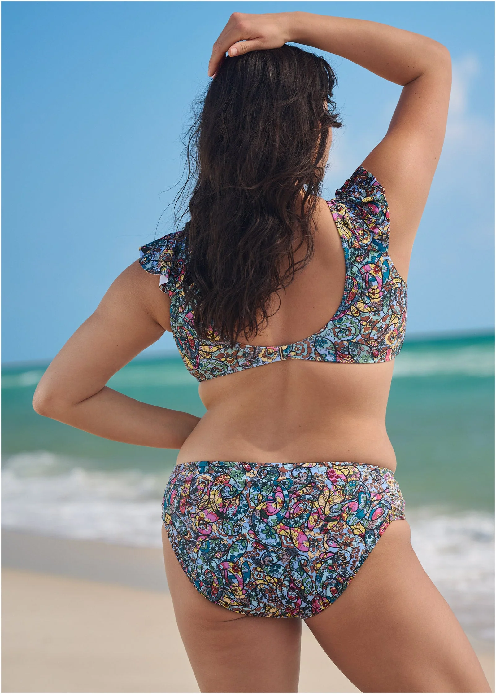 Ruched Side Bottom - Floral Mosaic - Image 5