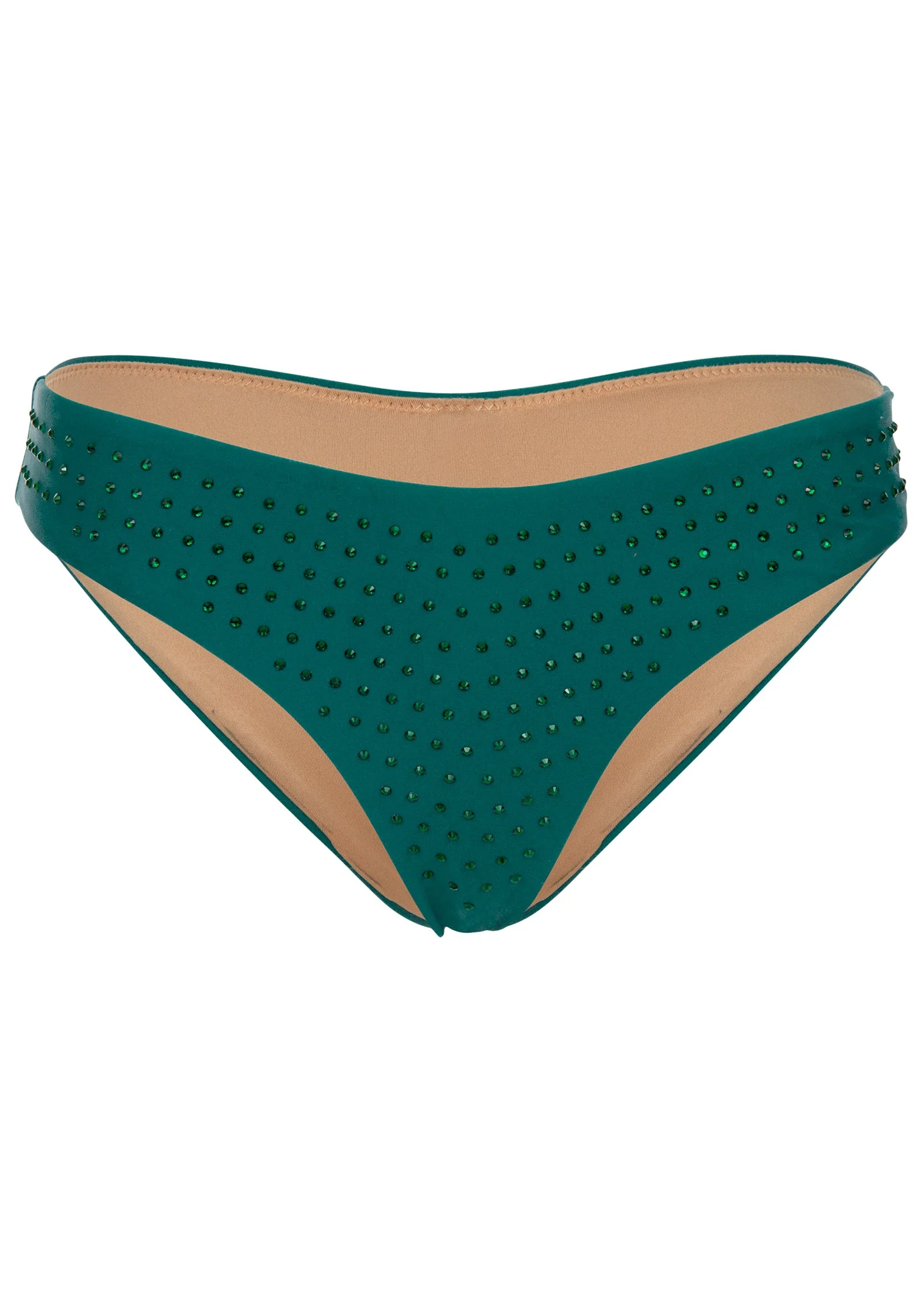 Rhinestone Bikini Bottom - Green Glory - Image 3
