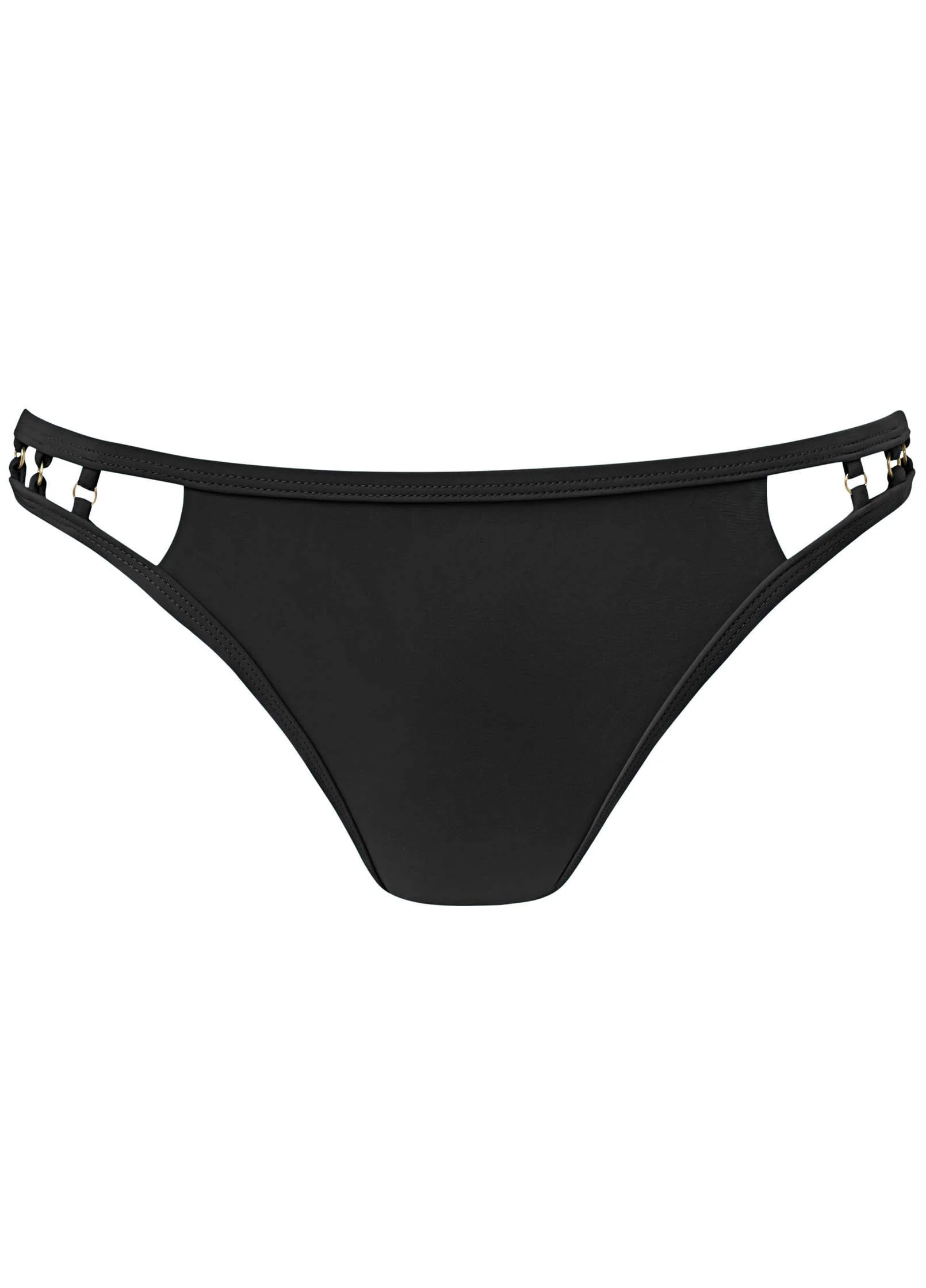 Scoop Ring Bikini Bottom - Black Beauty - Image 3