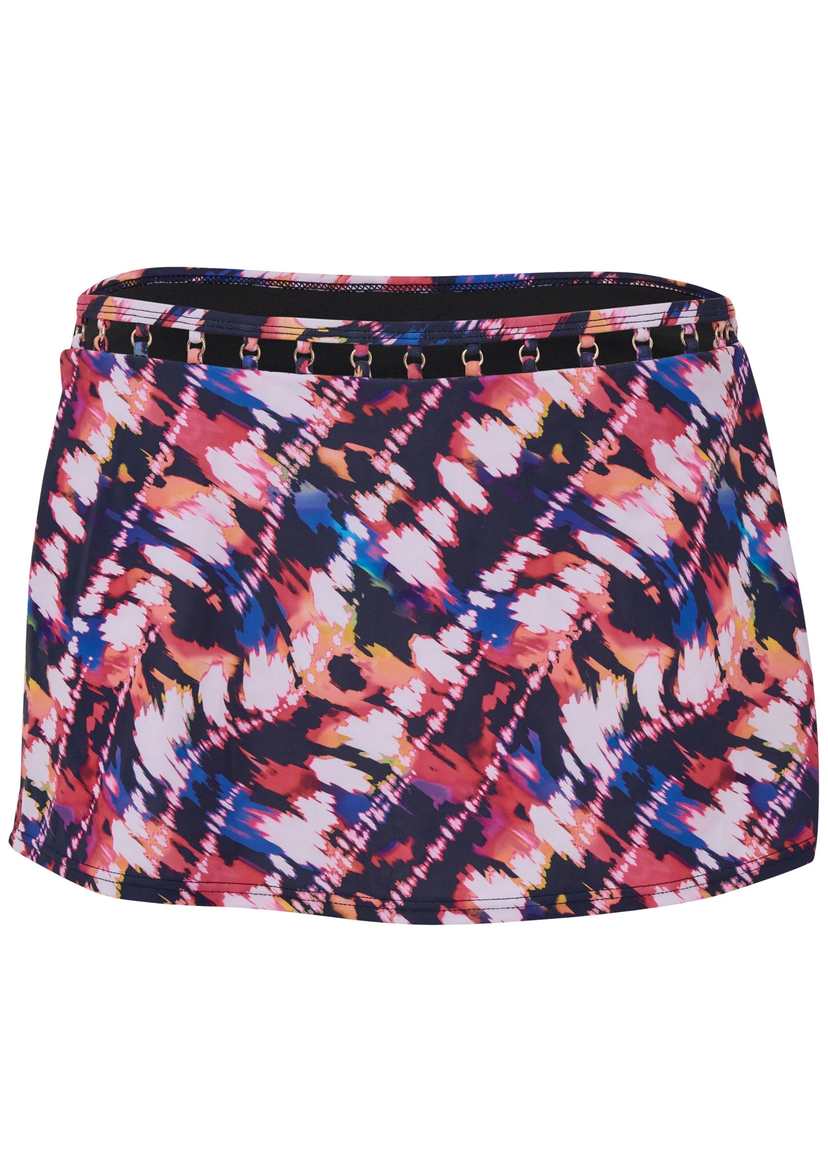 Ring Trim Swim Skirt - Island Escape - Image 4