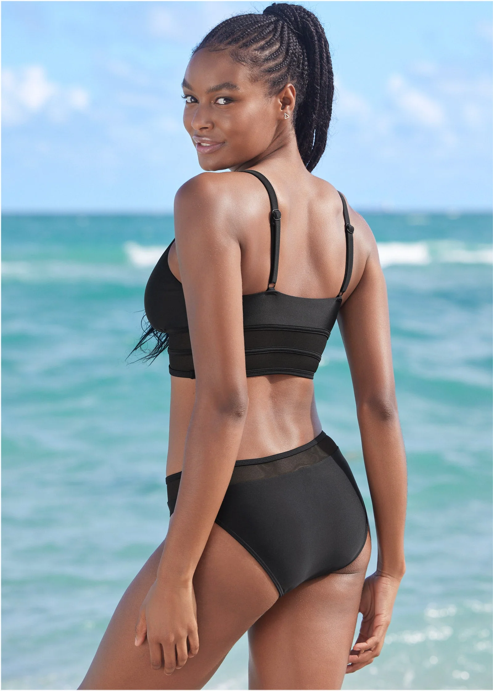 Mesh Band Moderate Bottom - Black Beauty - Image 2