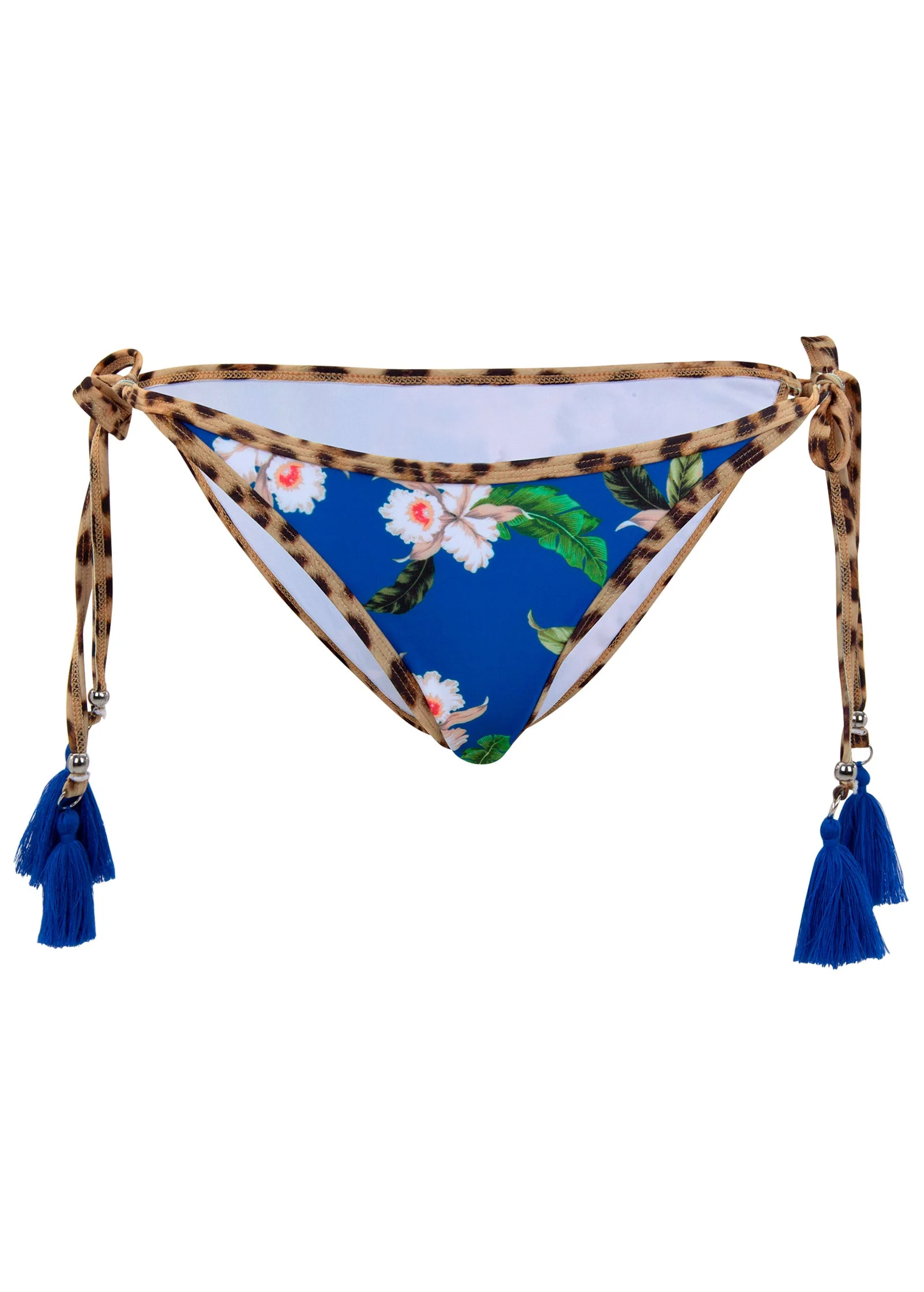 Key West Tie Side Moderate Bottom - Ocean Floral - Image 3