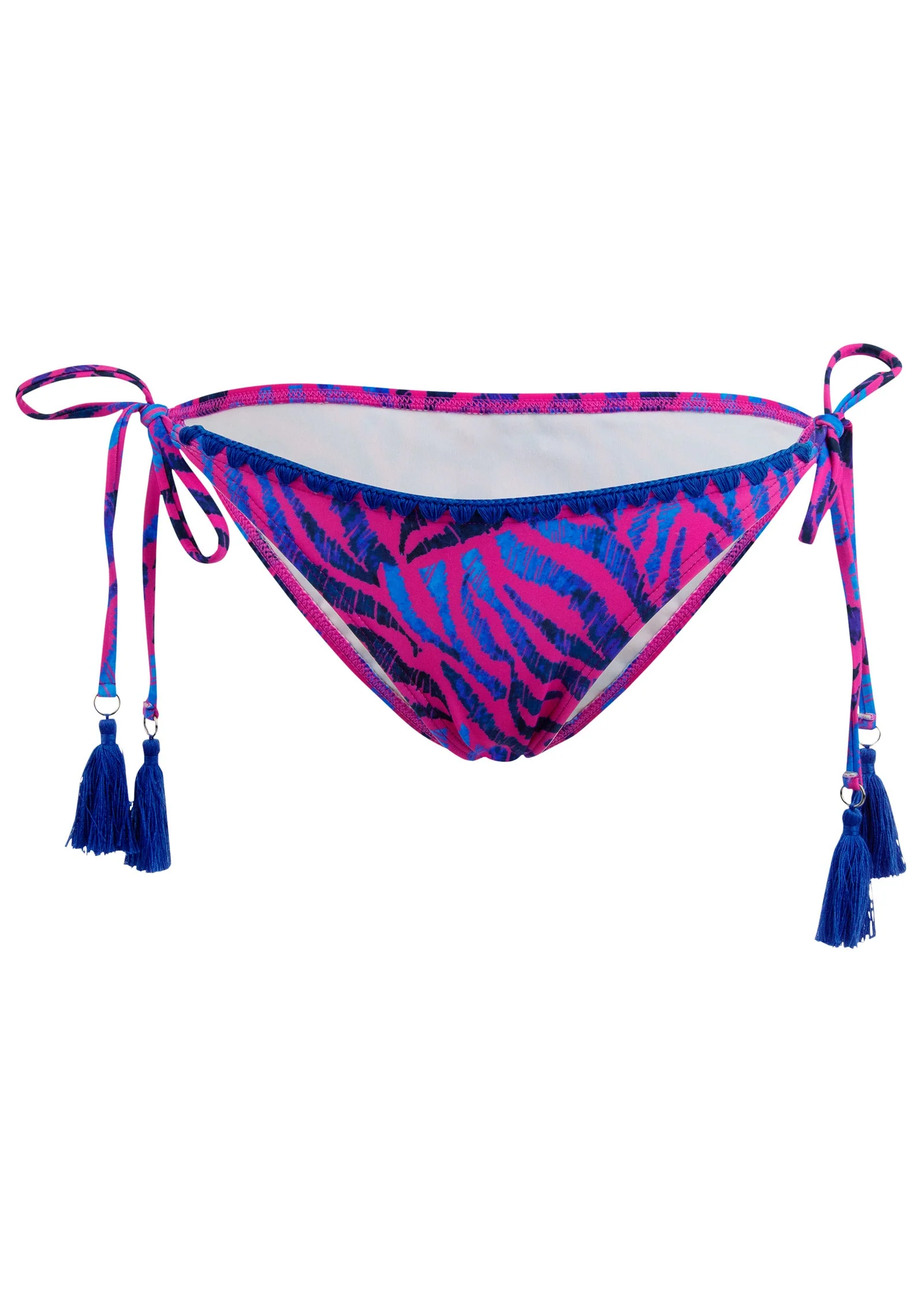 Tassel And Stitch Tie Side Bottom - Zebra Rave - Image 3