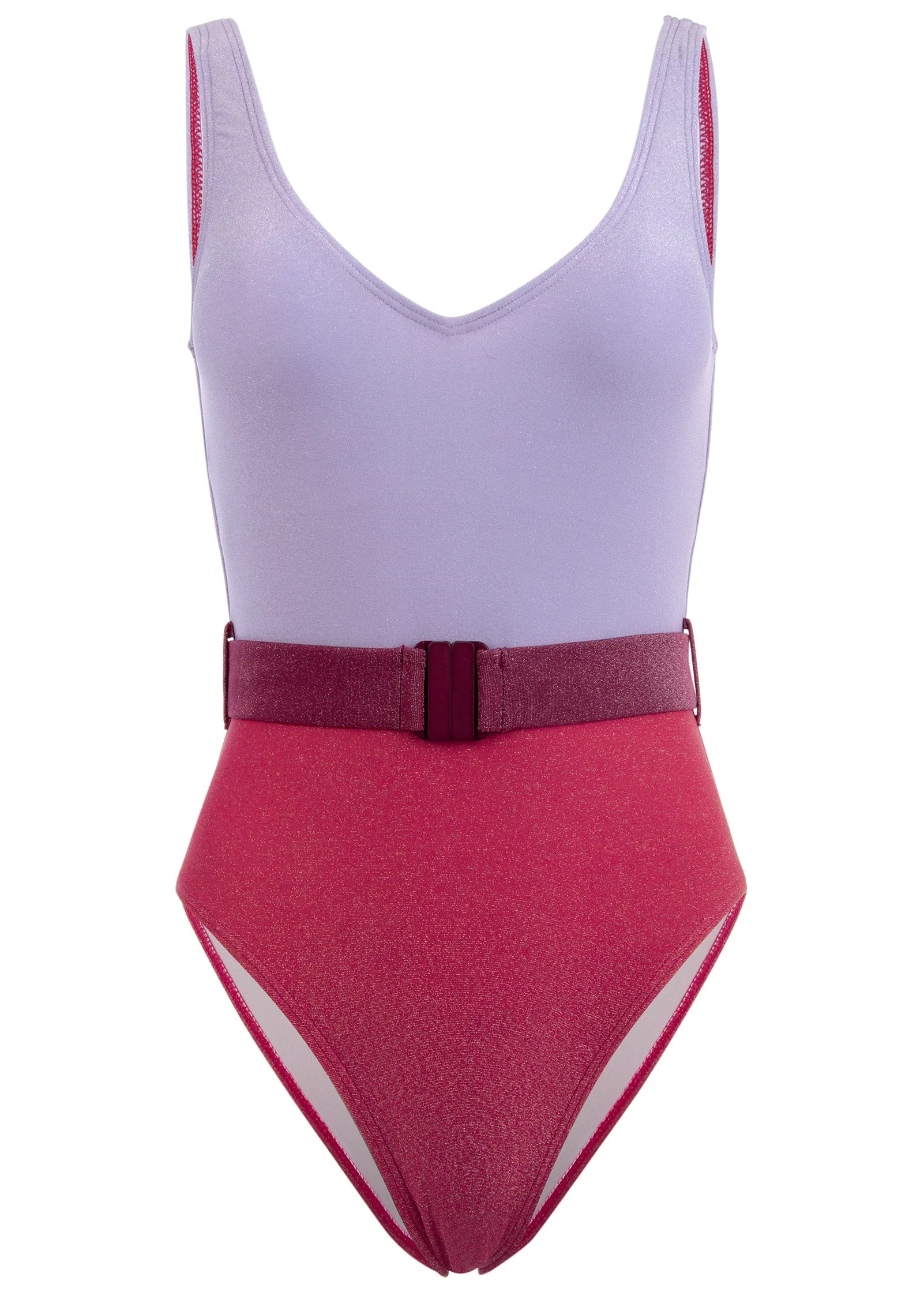 Belted One-Piece - Pink Aurora - Image 4