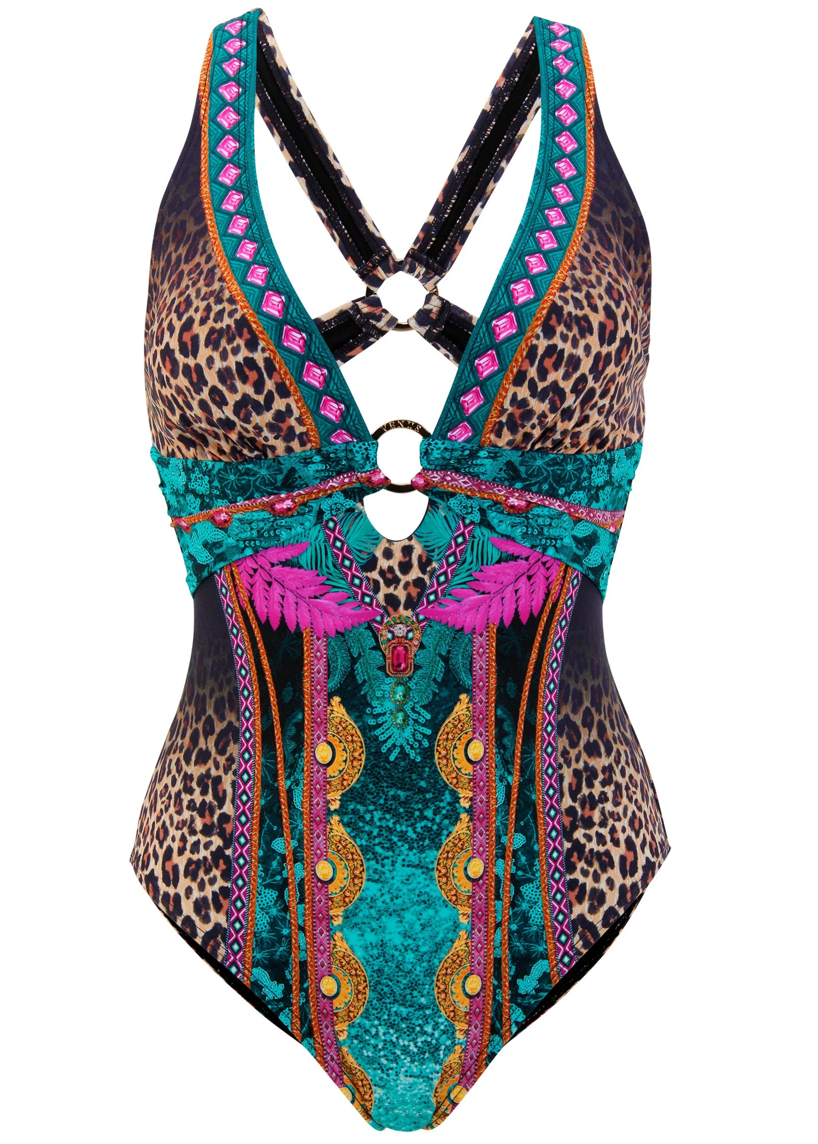 Barbados One-Piece Swimsuit - Jungle Beauty - Image 4