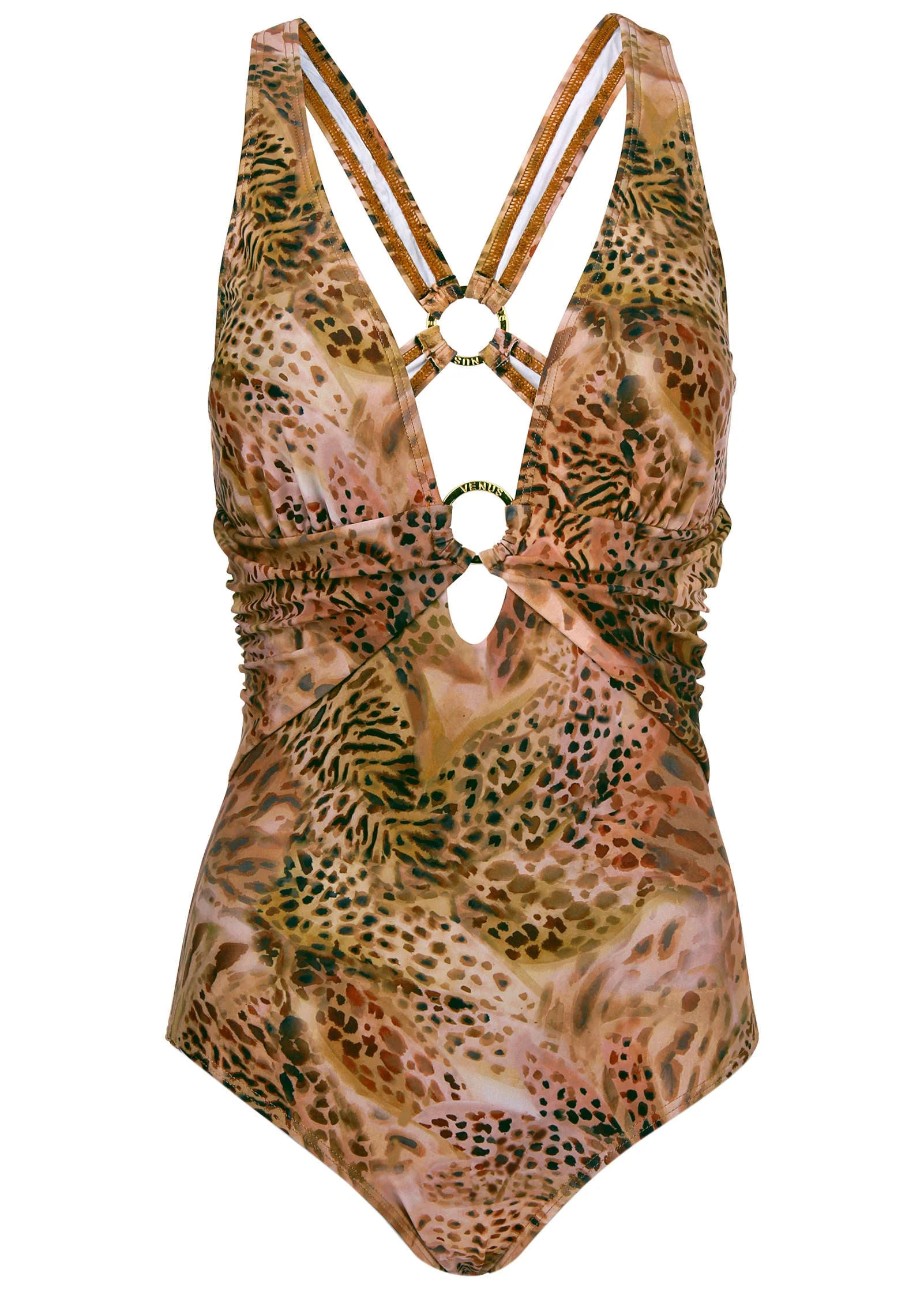 Barbados One-Piece Swimsuit - Leopard Lillies Small - Image 3