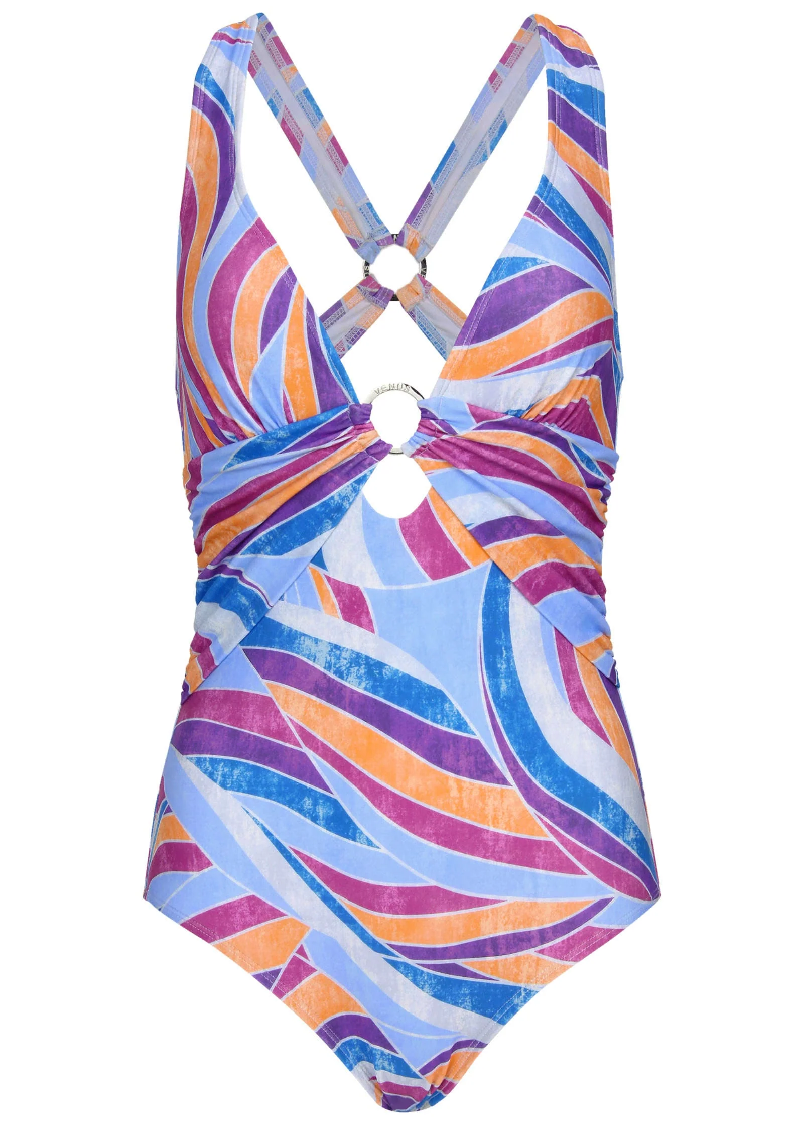 Barbados One-Piece Swimsuit - Santa Monica Abstract - Image 3