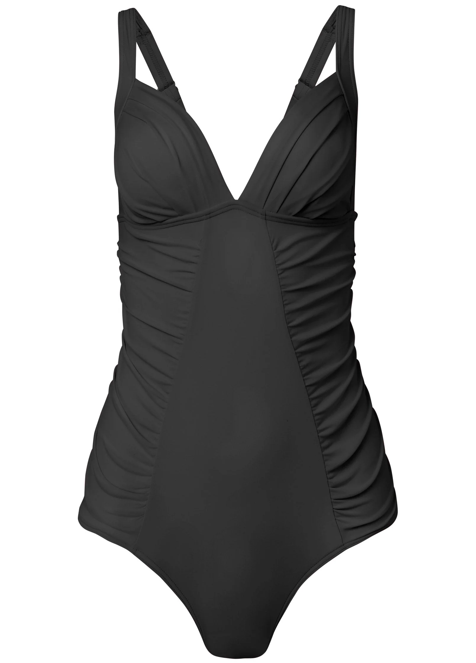 Ruched One-Piece - Black Beauty - Image 4