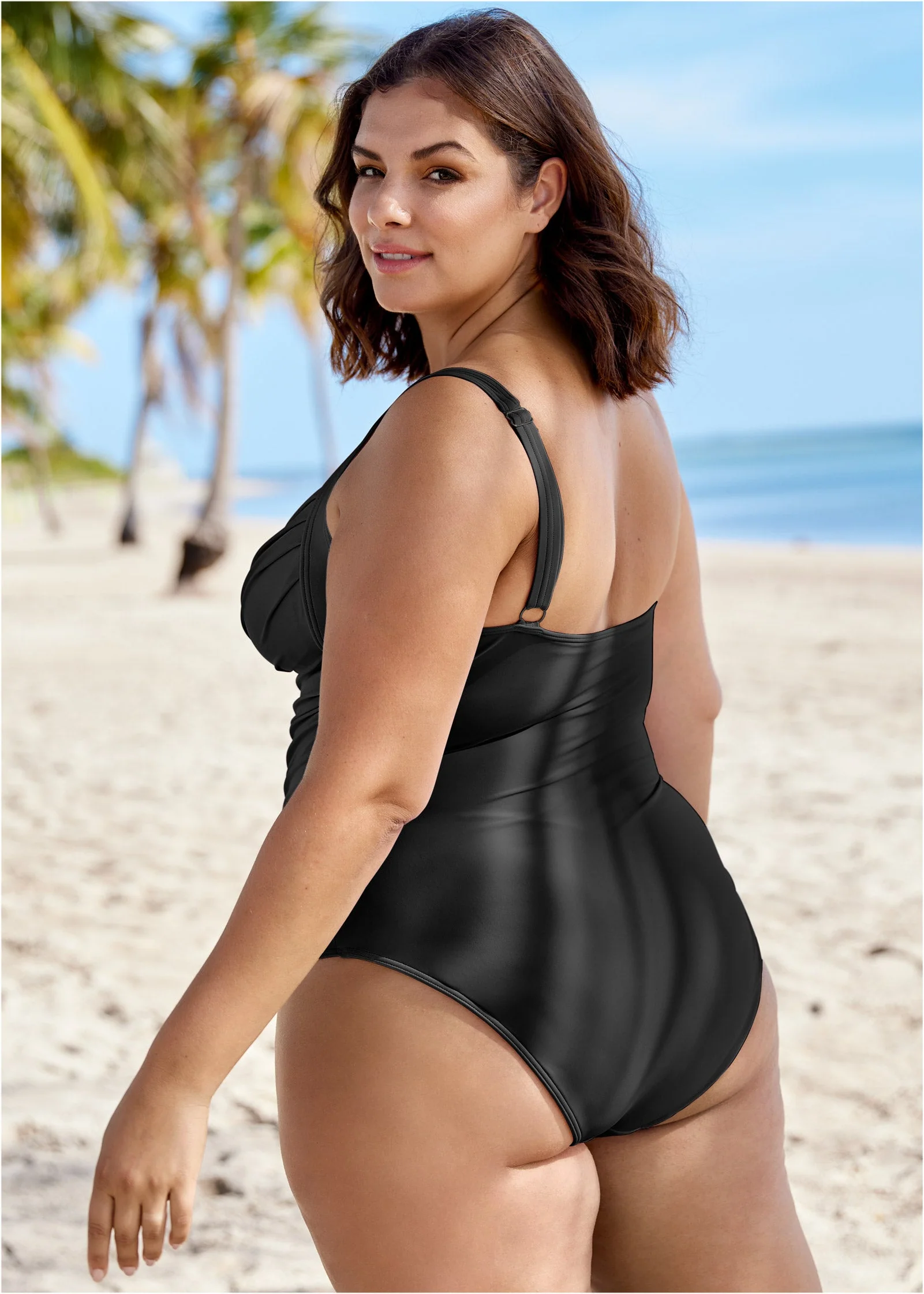 Ruched One-Piece - Black Beauty - Image 6