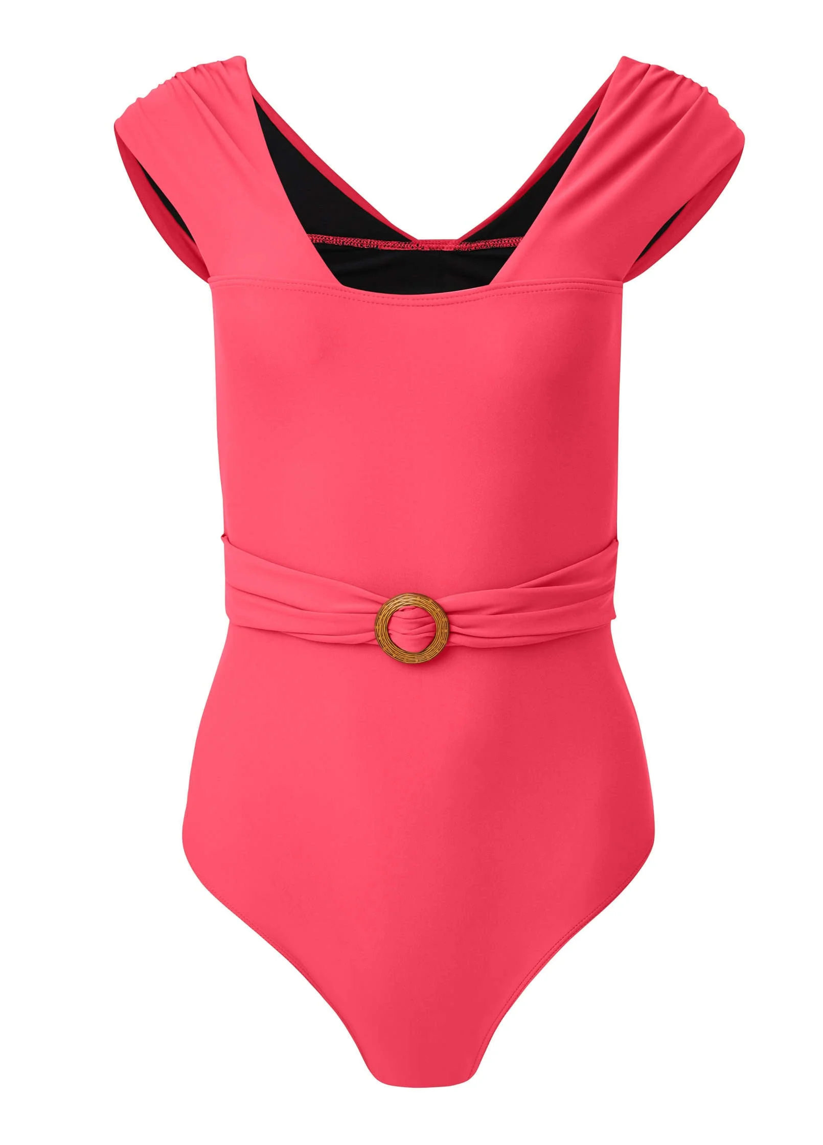 Natural Belted One-Piece - Sunset Pink - Image 3