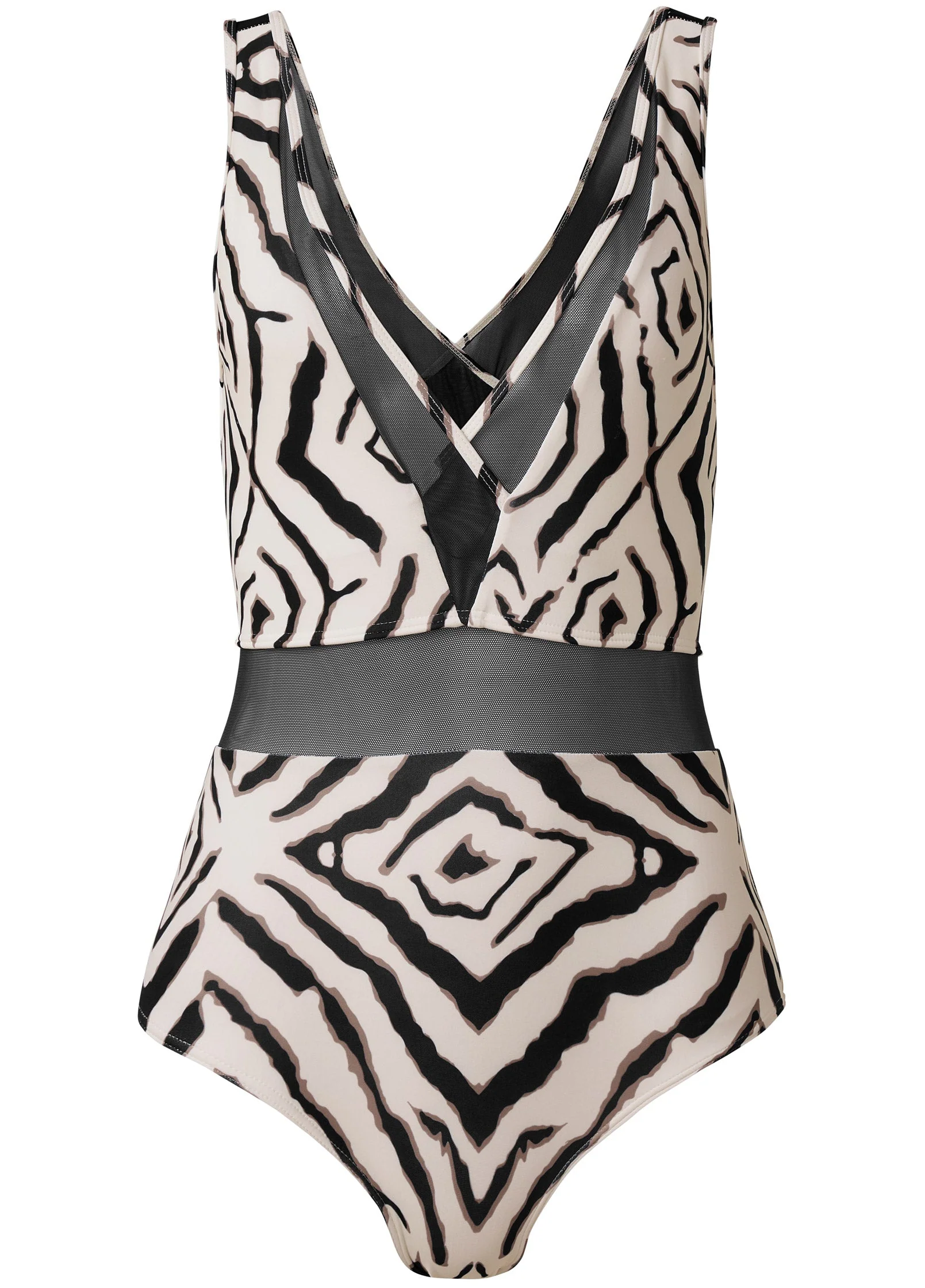 Peek-A-Boo Mesh One-Piece - Beach Babe - Image 3