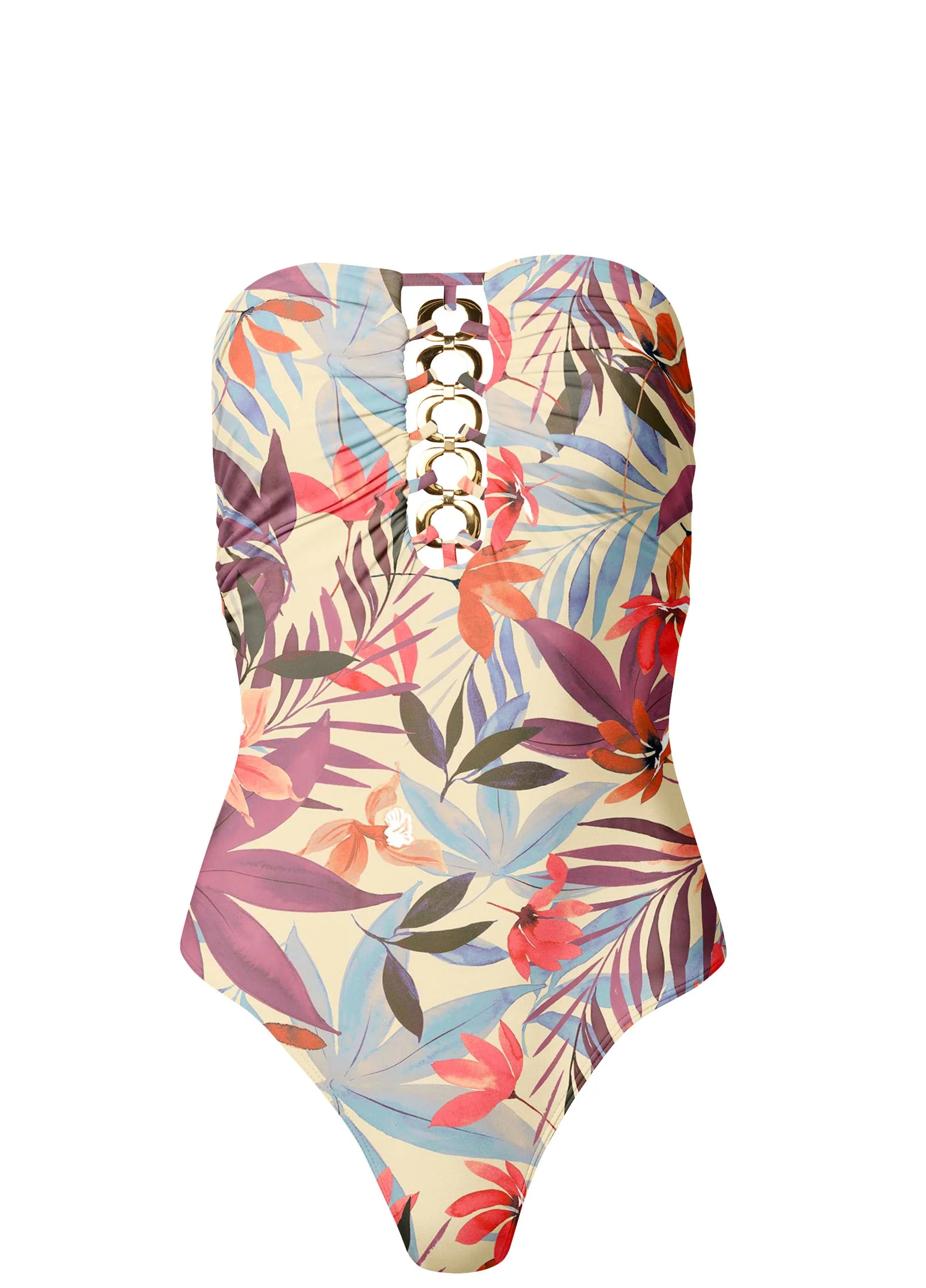 Bold Bandeau One-Piece - Tropic & Chill - Image 4