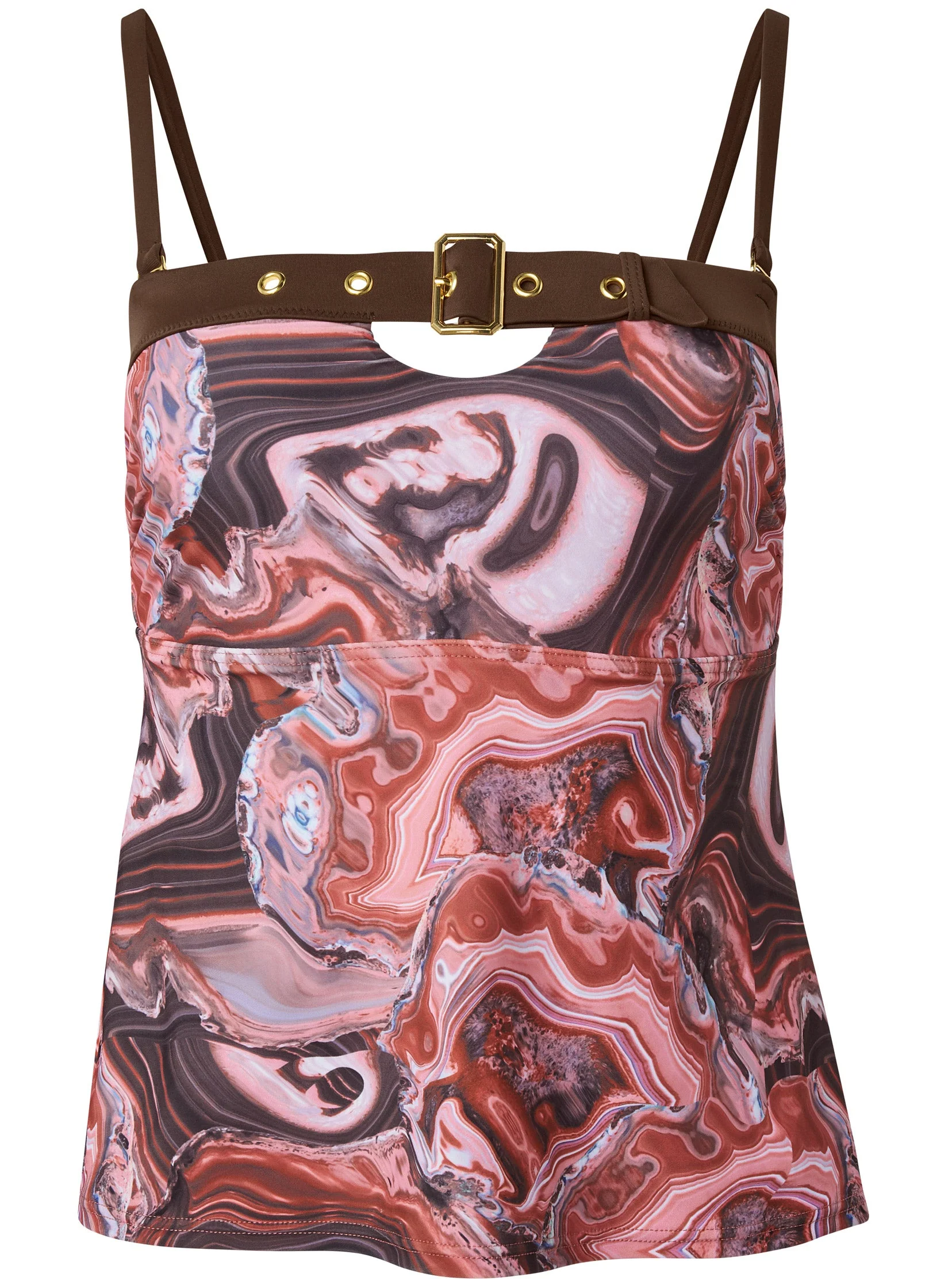 Jet Set Belted Tankini - Vivid Geode - Image 3