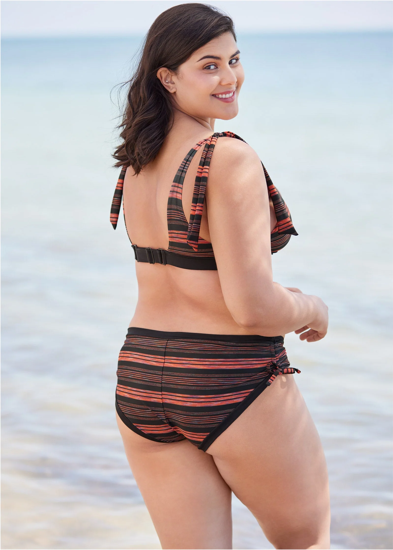 Nikki Bralette Top - Beach Stripes - Image 8