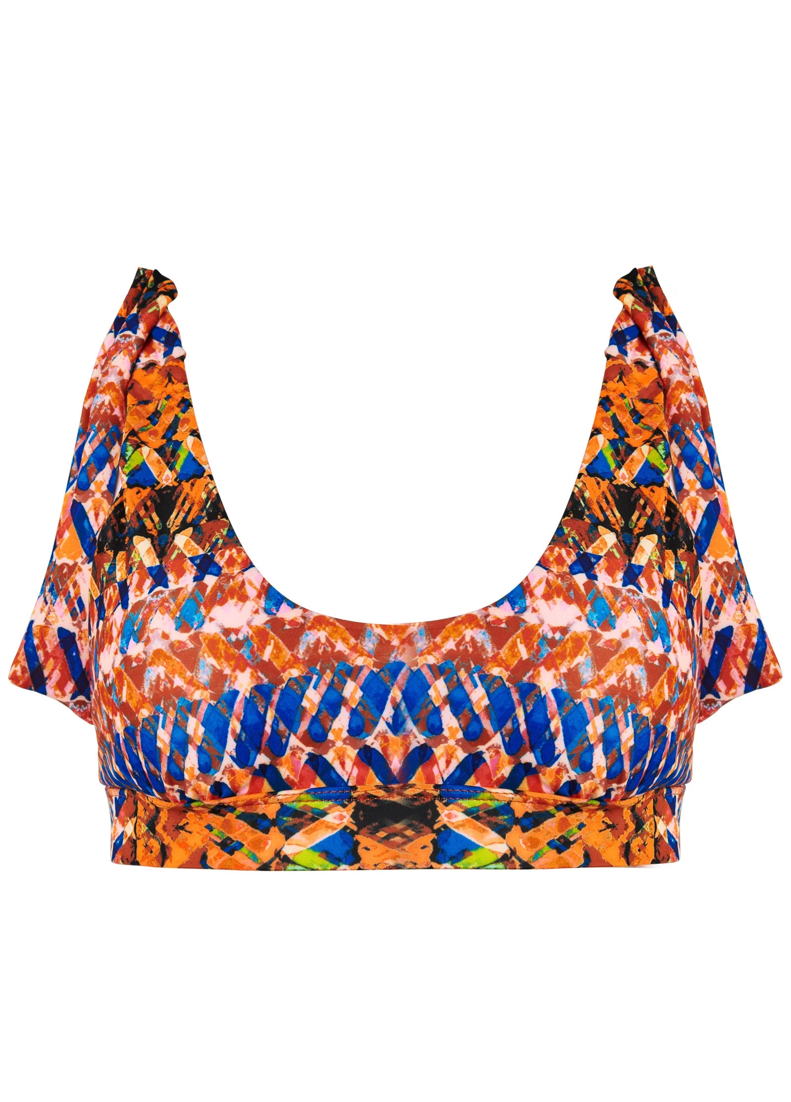 Nikki Bralette Top - Island Stripes - Image 5