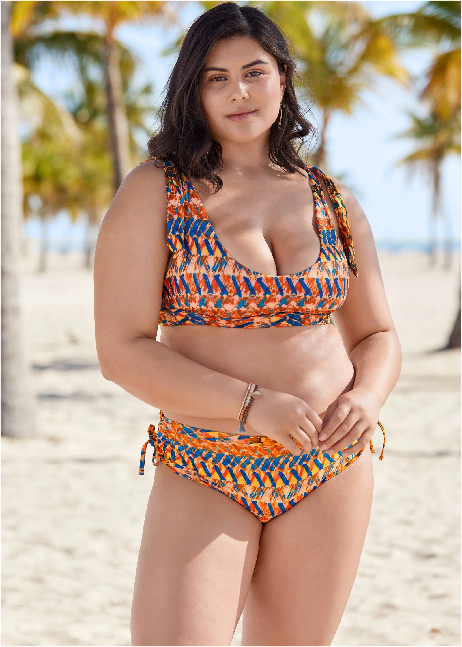 Nikki Bralette Top - Island Stripes - Image 8
