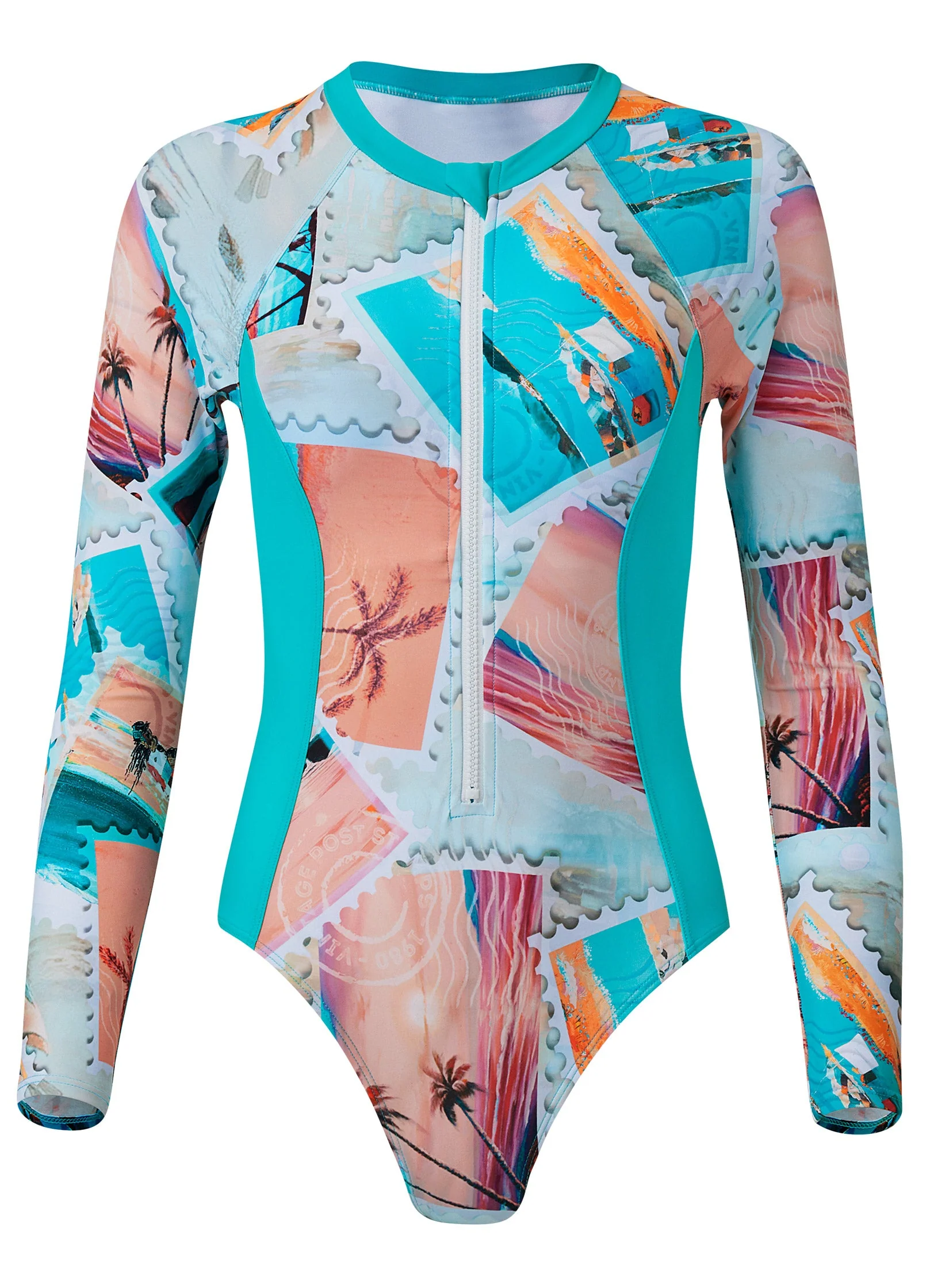 RASH GUARD ONE-PIECE - Vacation Letter - Image 3