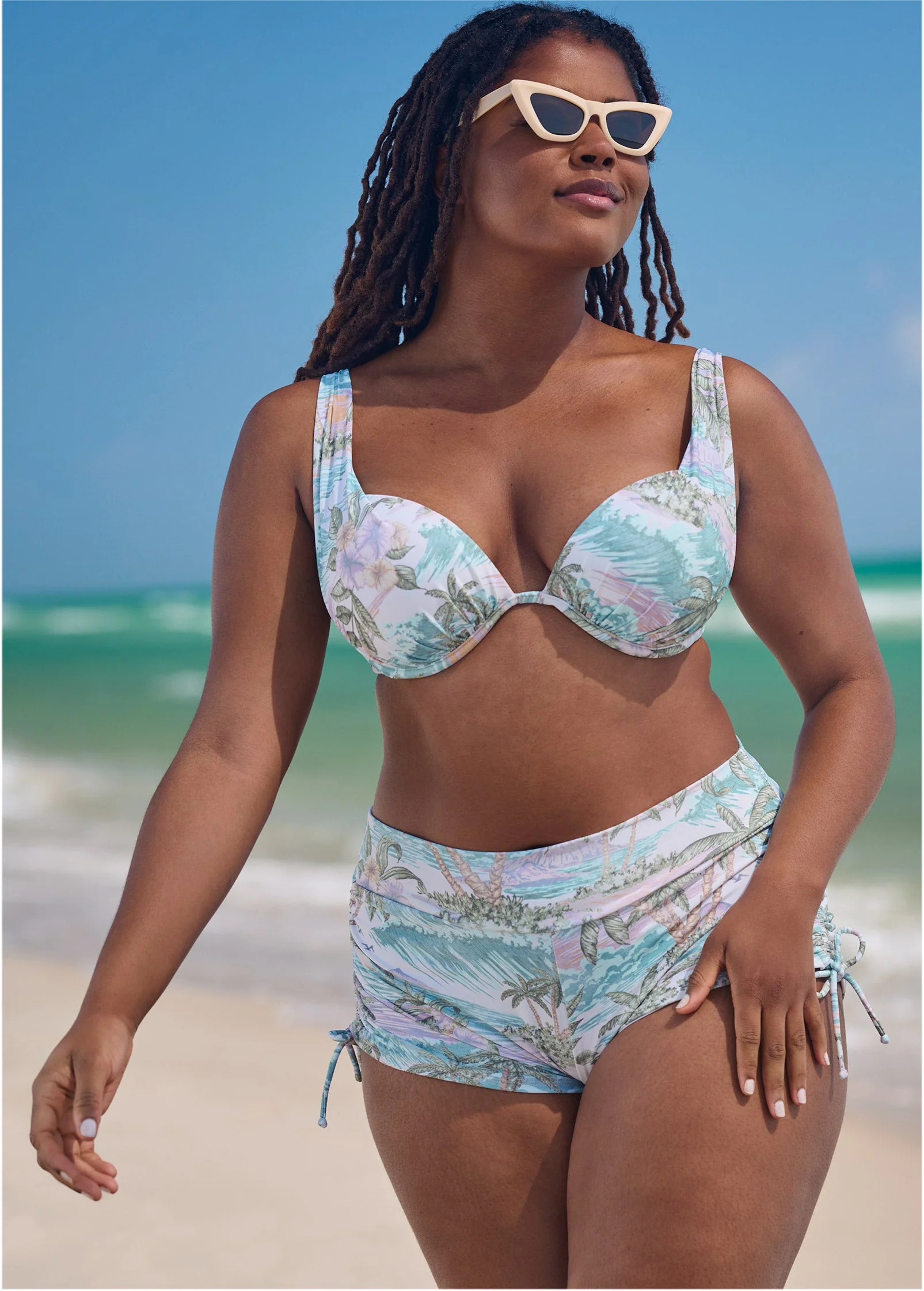Over-The-Shoulder Marilyn Top - Island Tides - Image 4