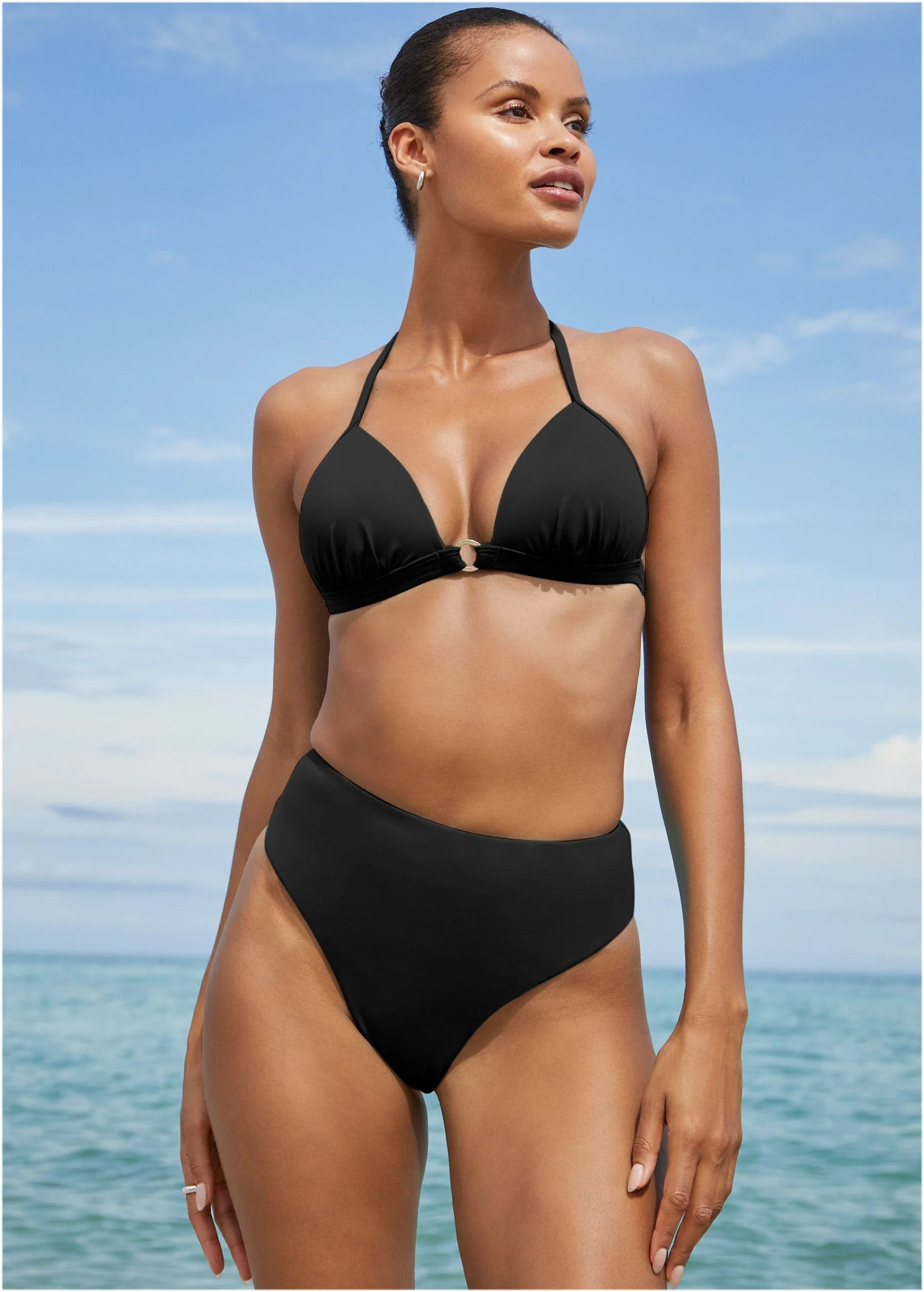 Santa Cruz Push-Up Triangle Top - Black Beauty - Image 2