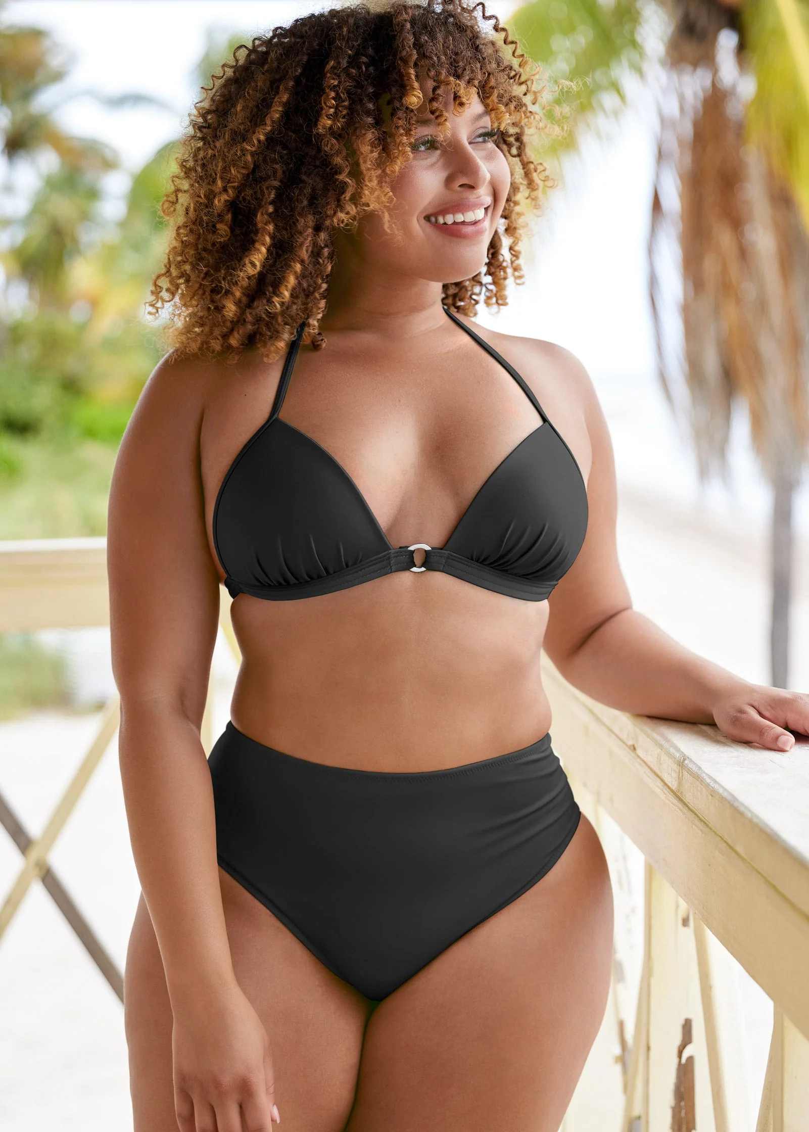 Santa Cruz Push-Up Triangle Top - Black Beauty - Image 5