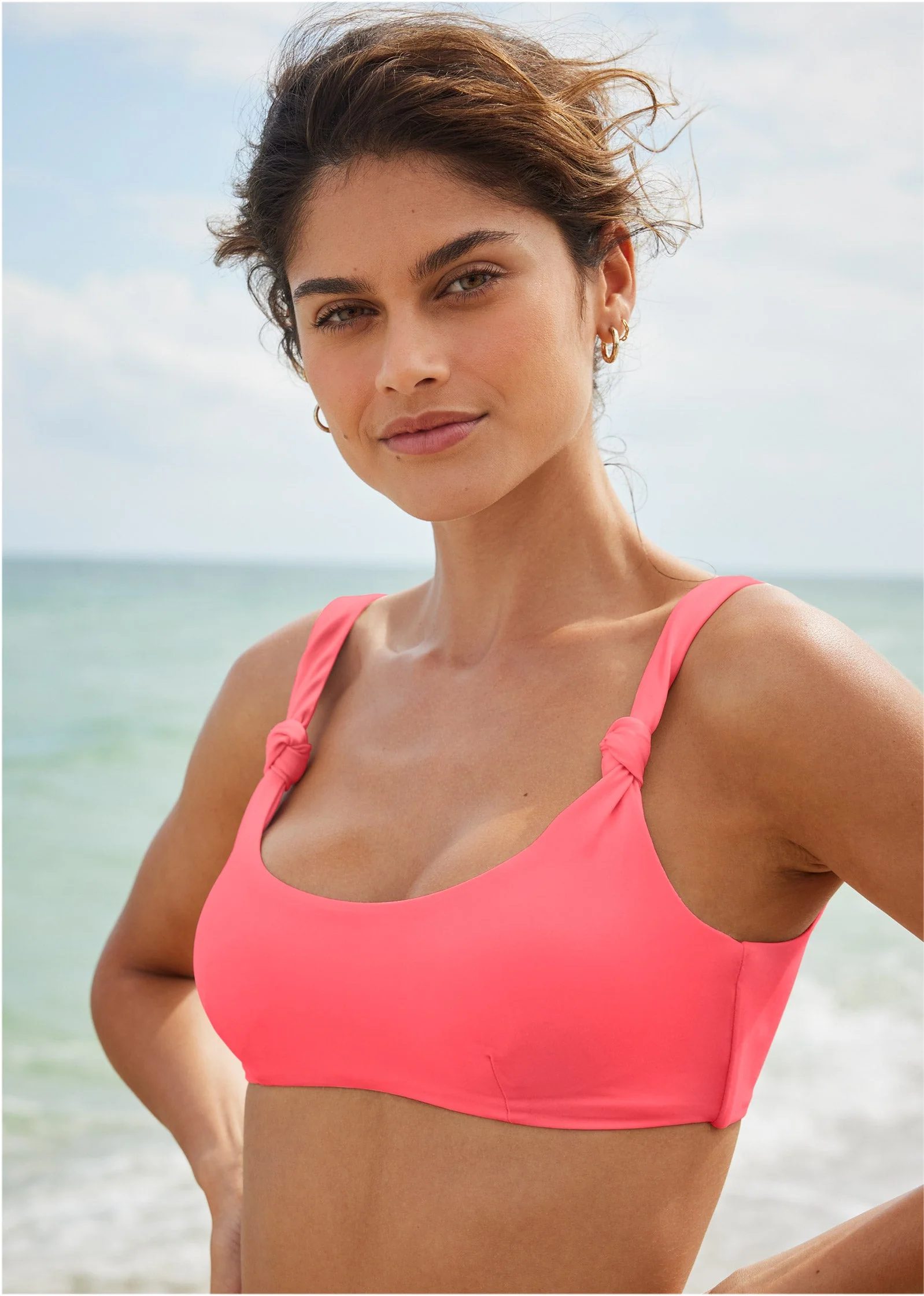 Knotted Sport Top - Ocean Coral - Image 5