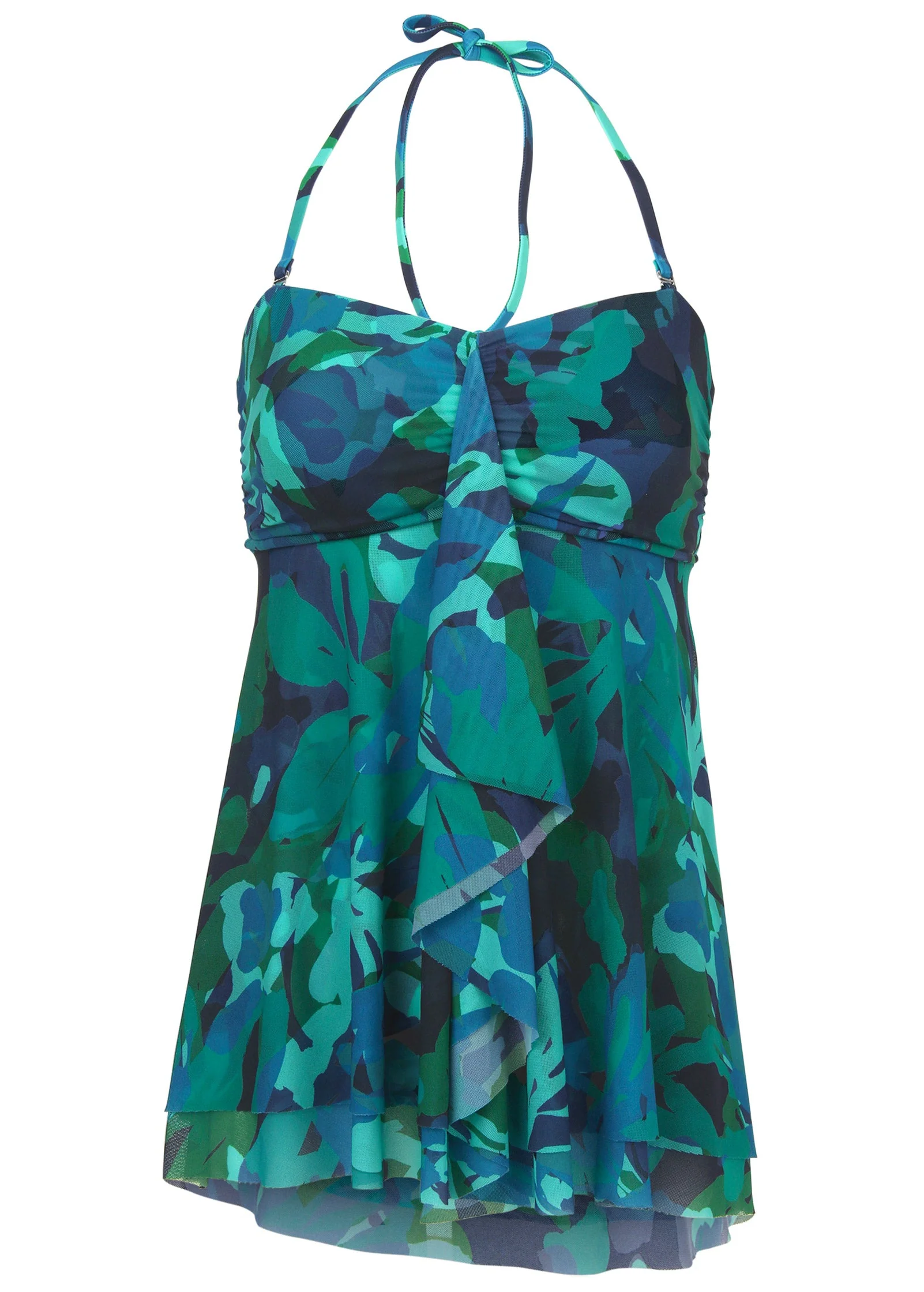 Lanai Bandeau Tankini - Desert Floral Blue - Image 4