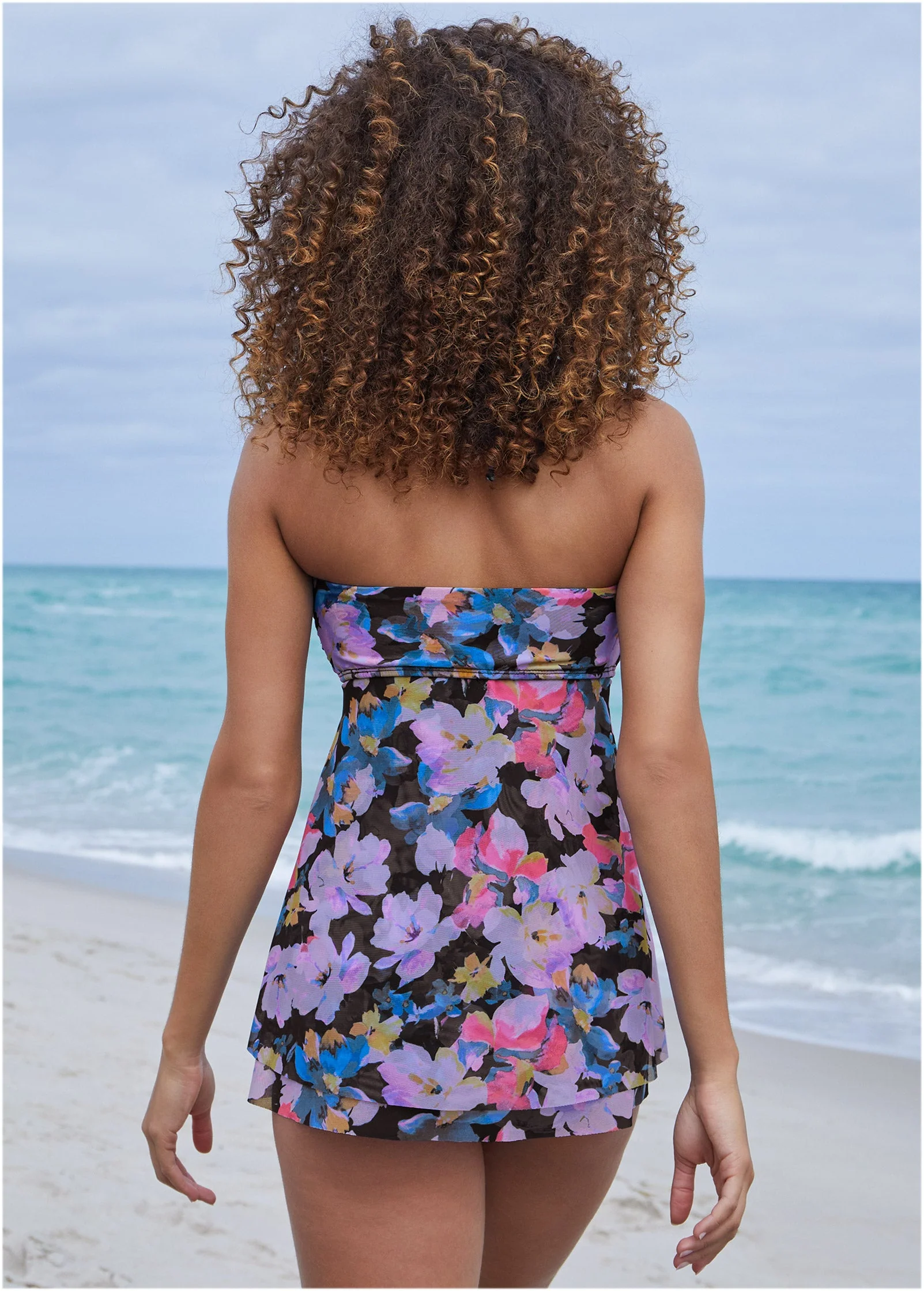 Lanai Bandeau Tankini - Evening Bloom - Image 3