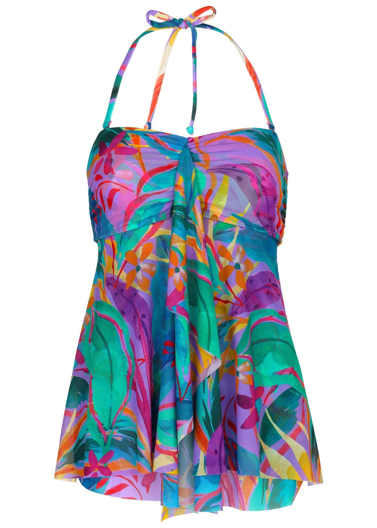 Lanai Bandeau Tankini - Purple Paradise - Image 3
