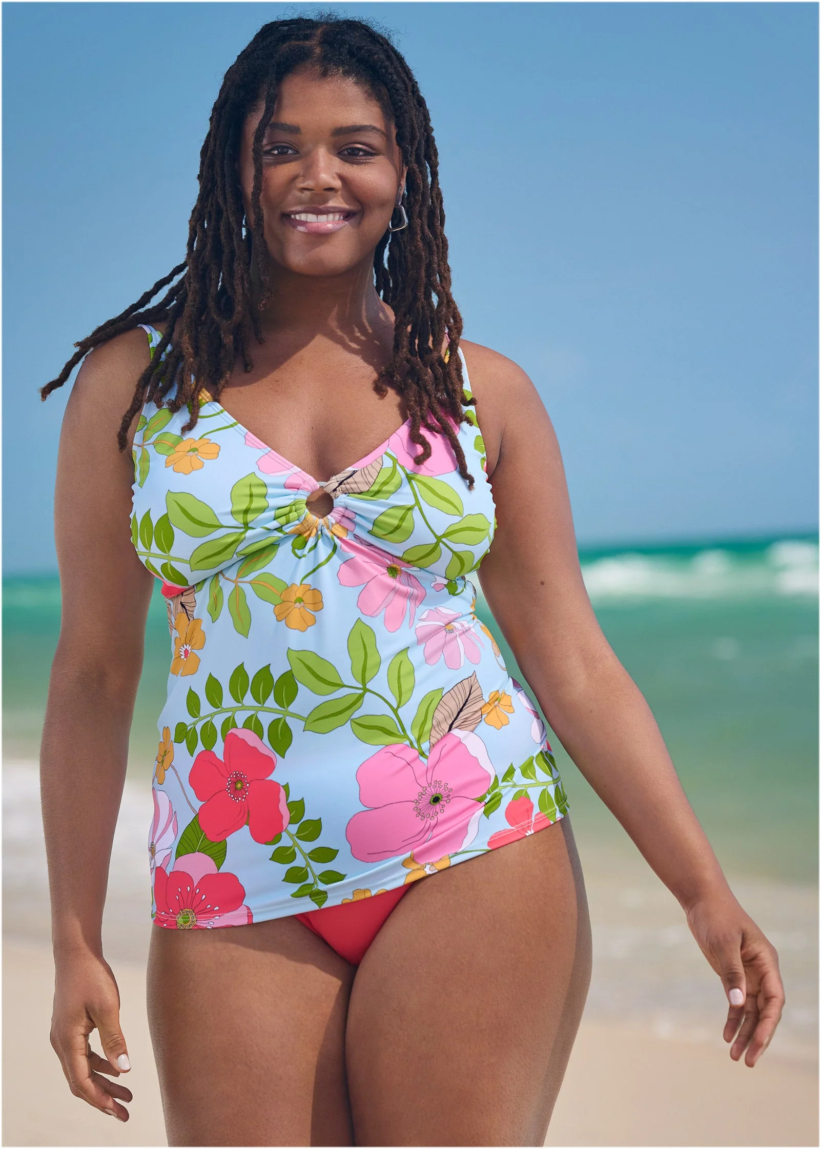 Willow Ring Tankini Top - Soft Meadow - Image 3