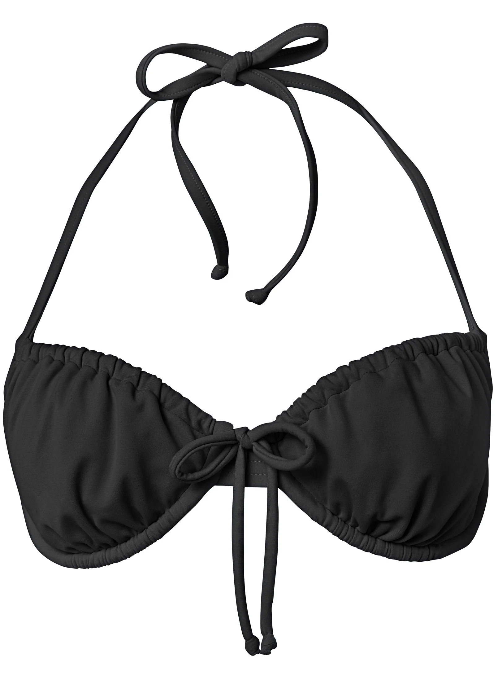 French Bra Swim Top - Black Beauty - Image 3