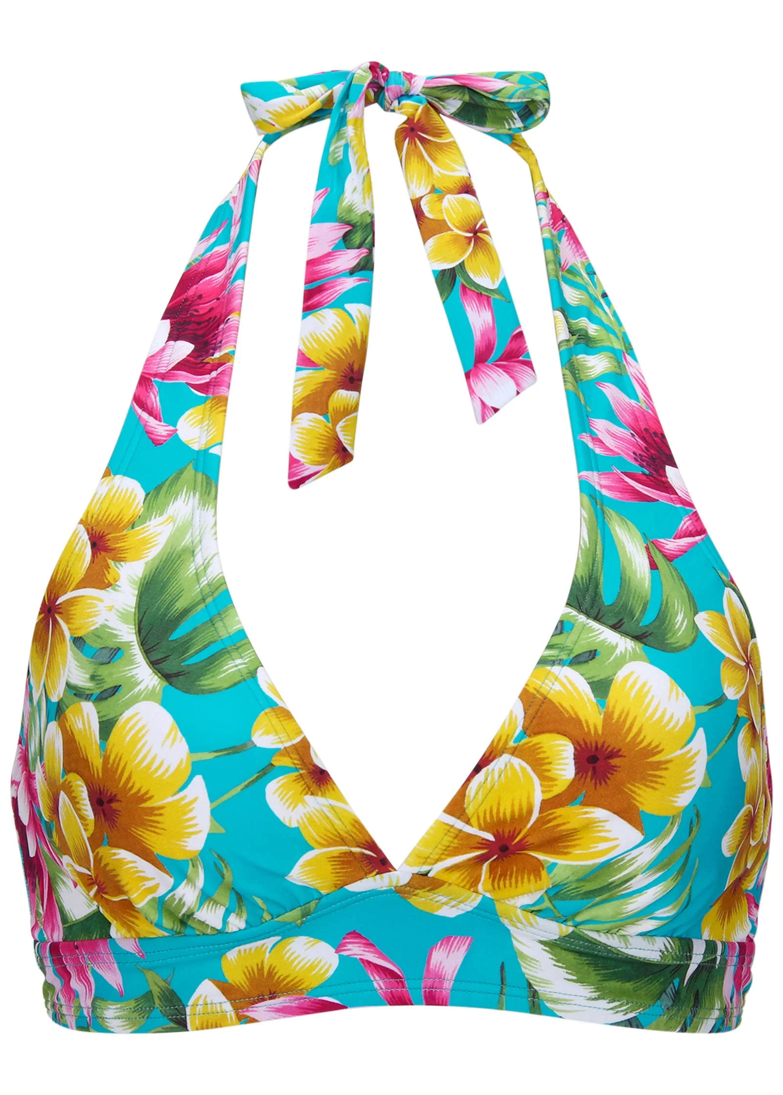 Anguilla Halter Bikini Top - Highlighted Tropic - Image 3