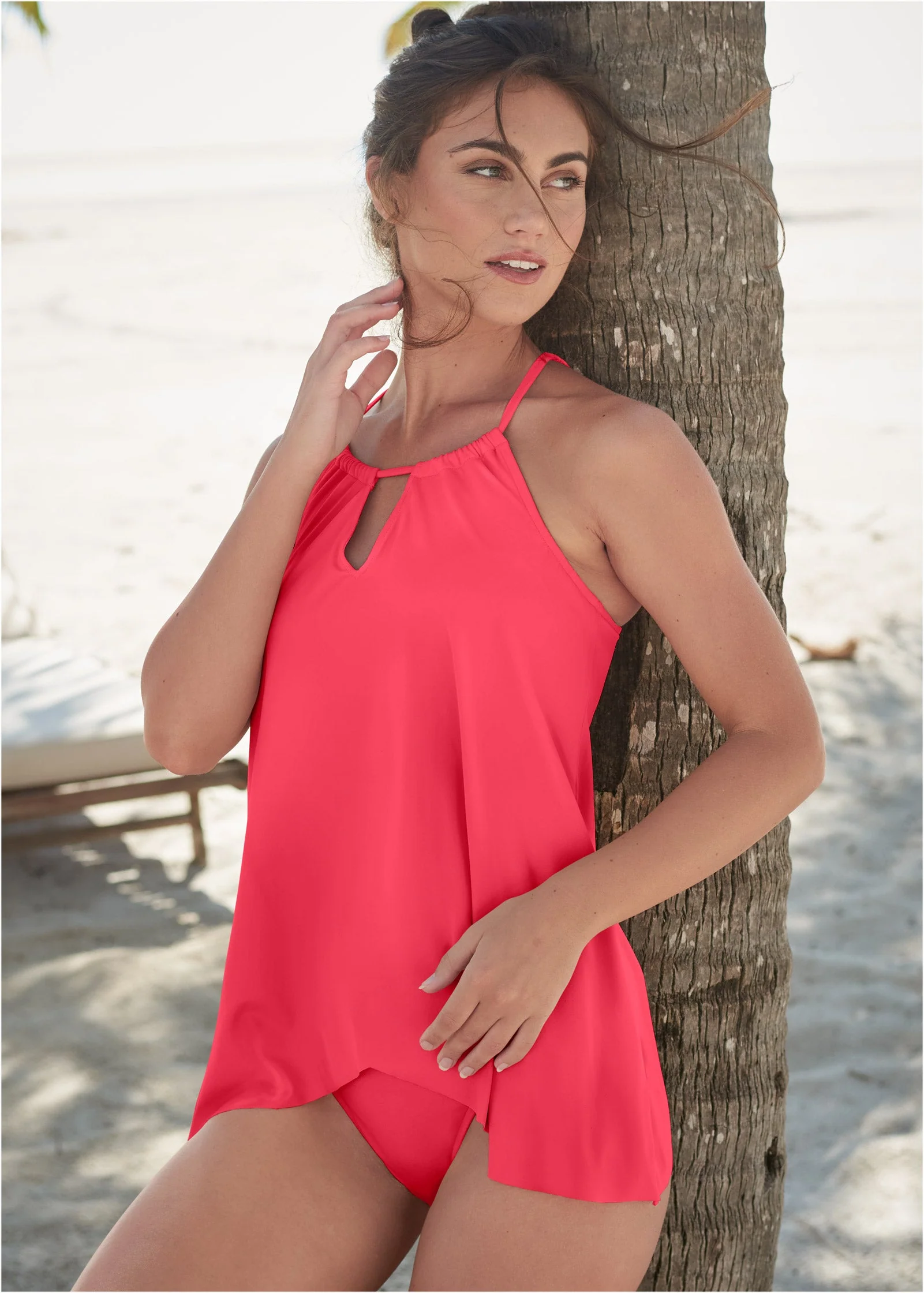Georgia Tankini - Sunset Pink
