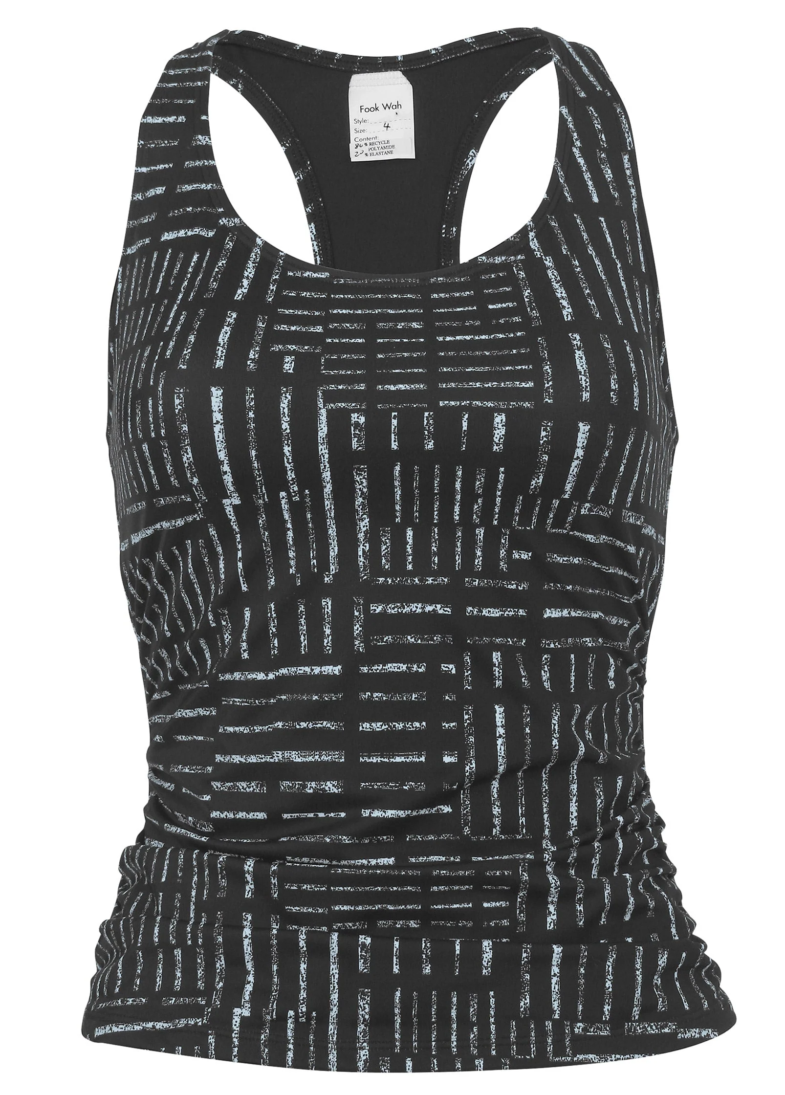 Ruched Racer Back Tankini - Off The Grid - Image 3