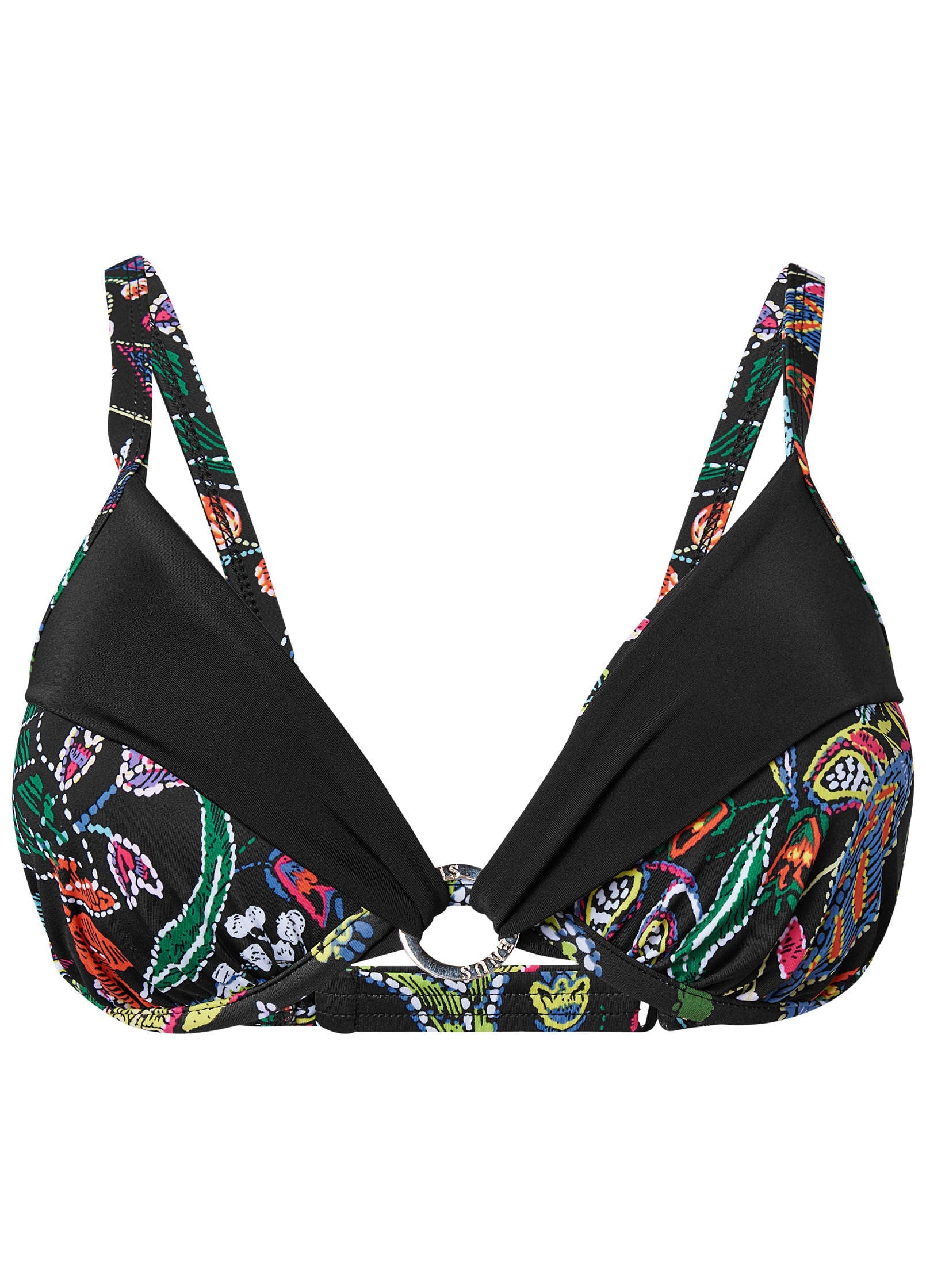 Draped Ring Underwire Top - Midnight Elegance - Image 3