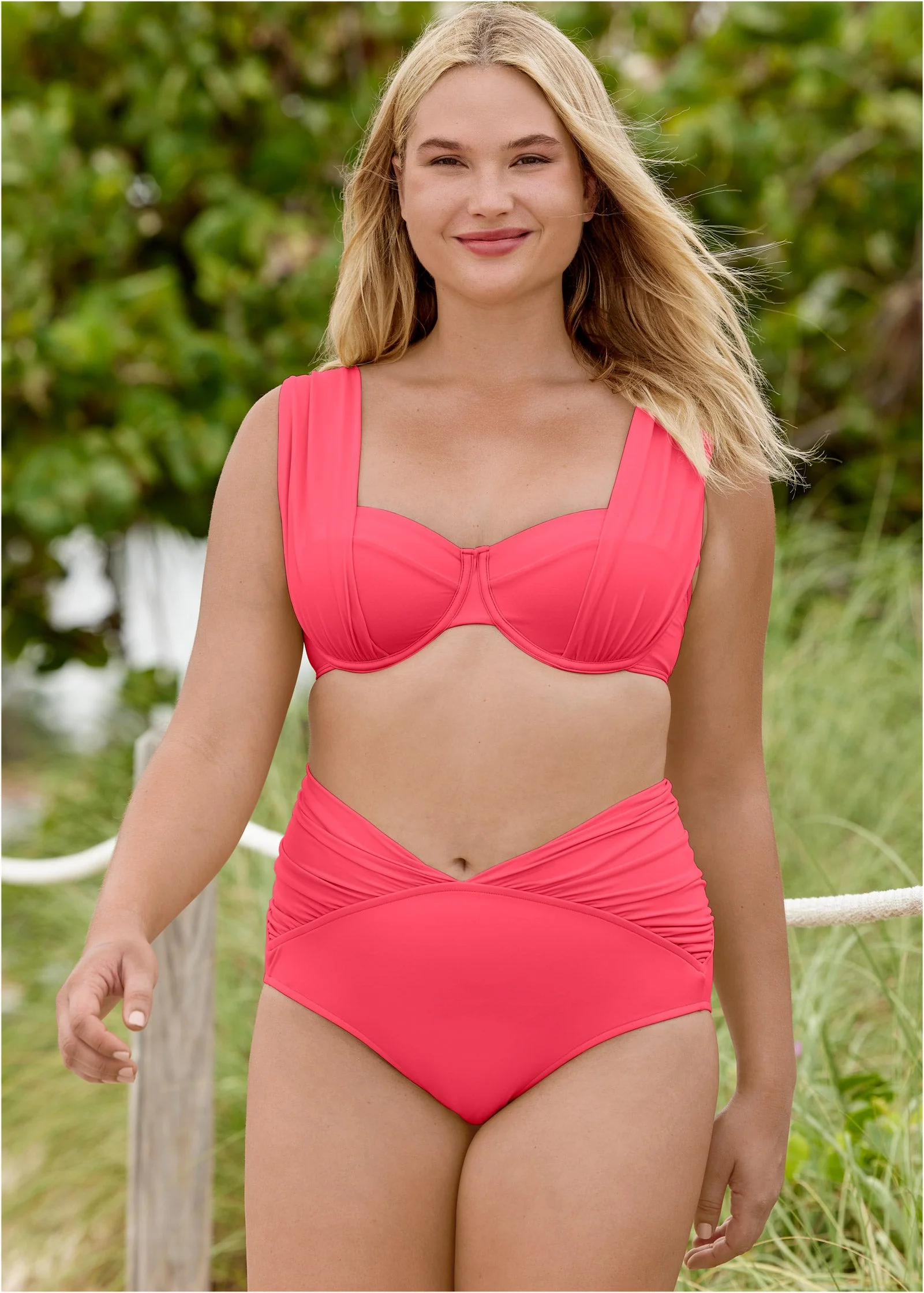 The Uplift Marilyn Top - Sunset Pink - Image 4