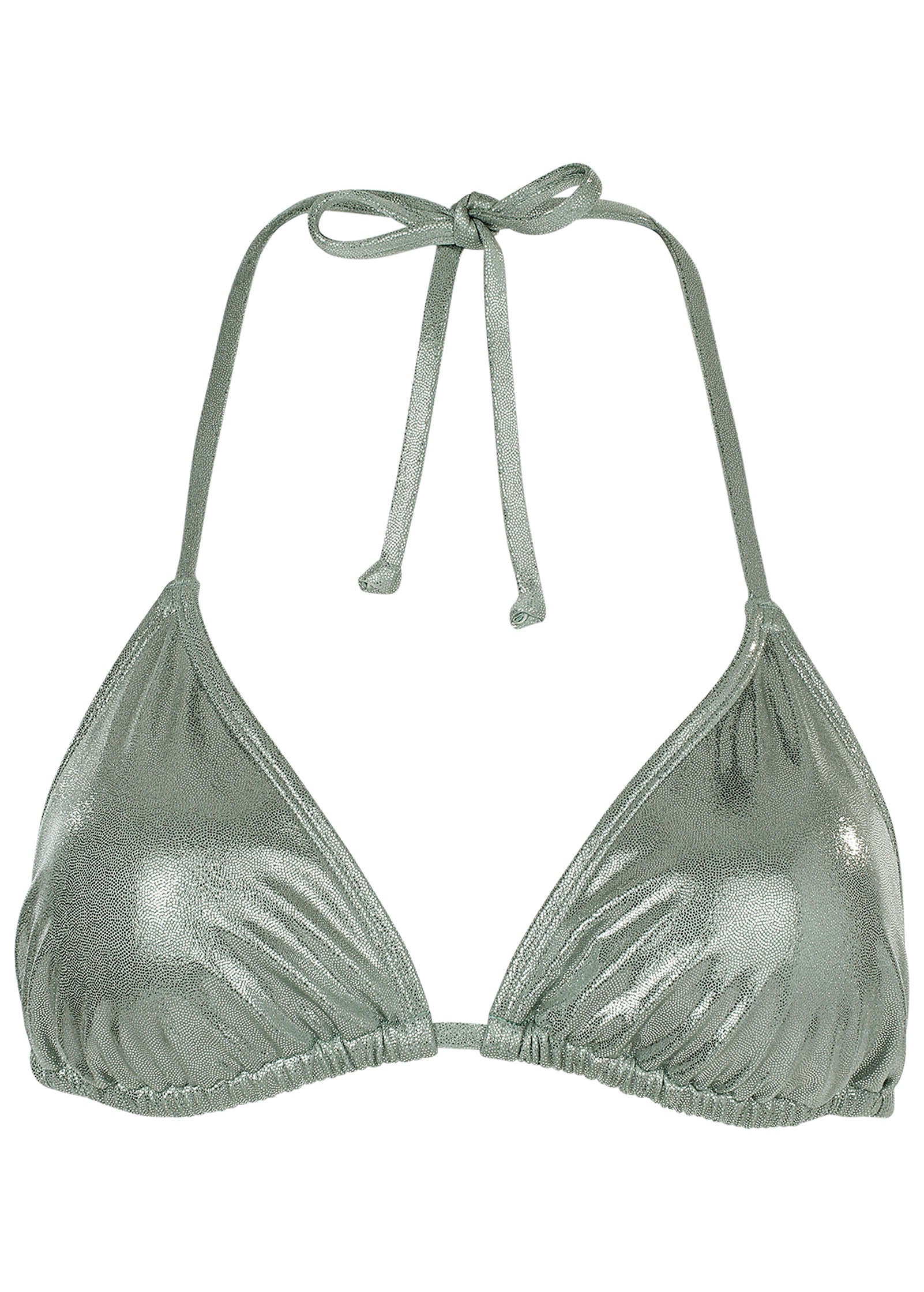 Shine Bahamas Bikini Top - Silver Metallic - Image 5