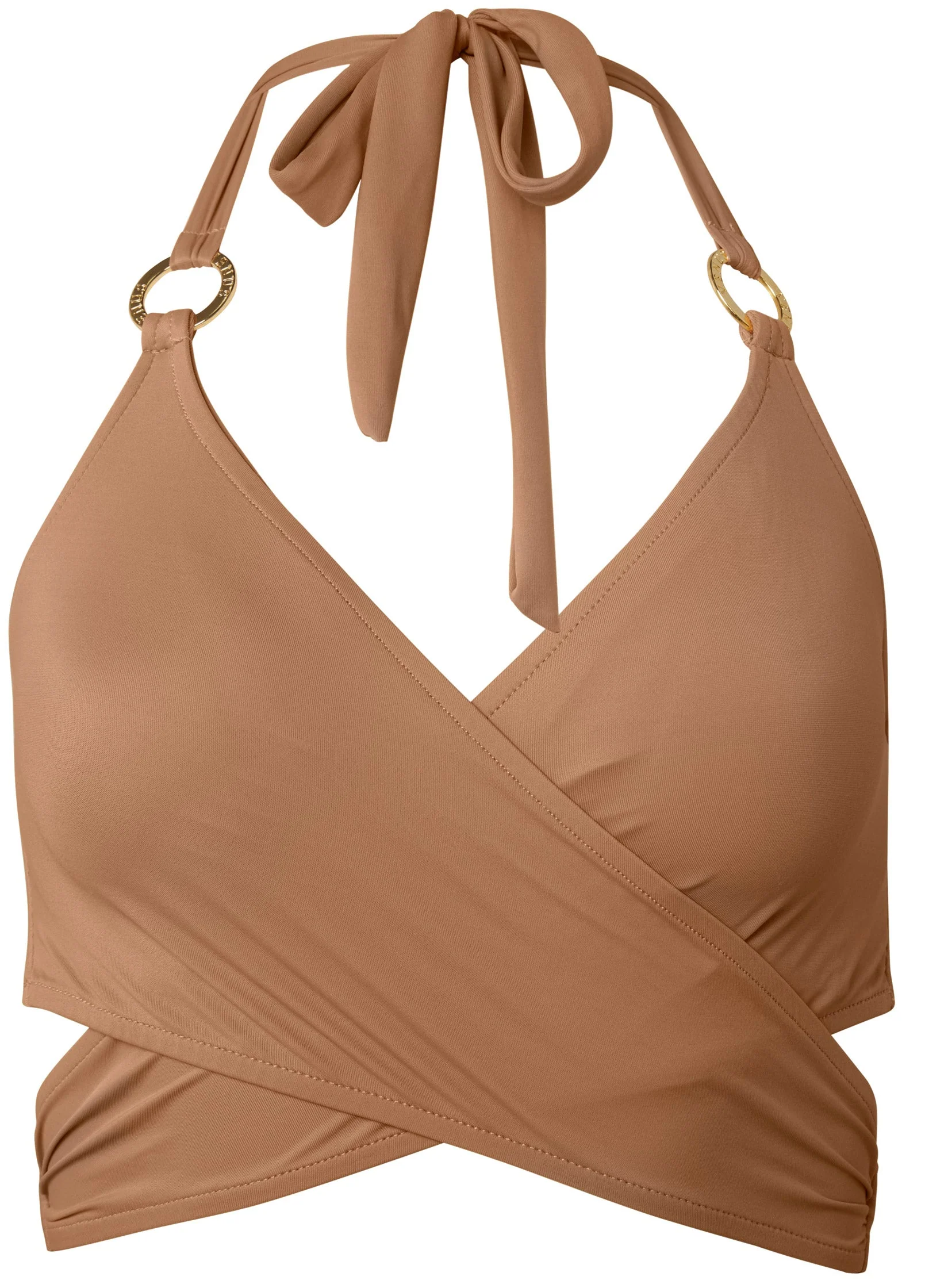 Laguna Wrap Underwire Top - Macchiato - Image 3